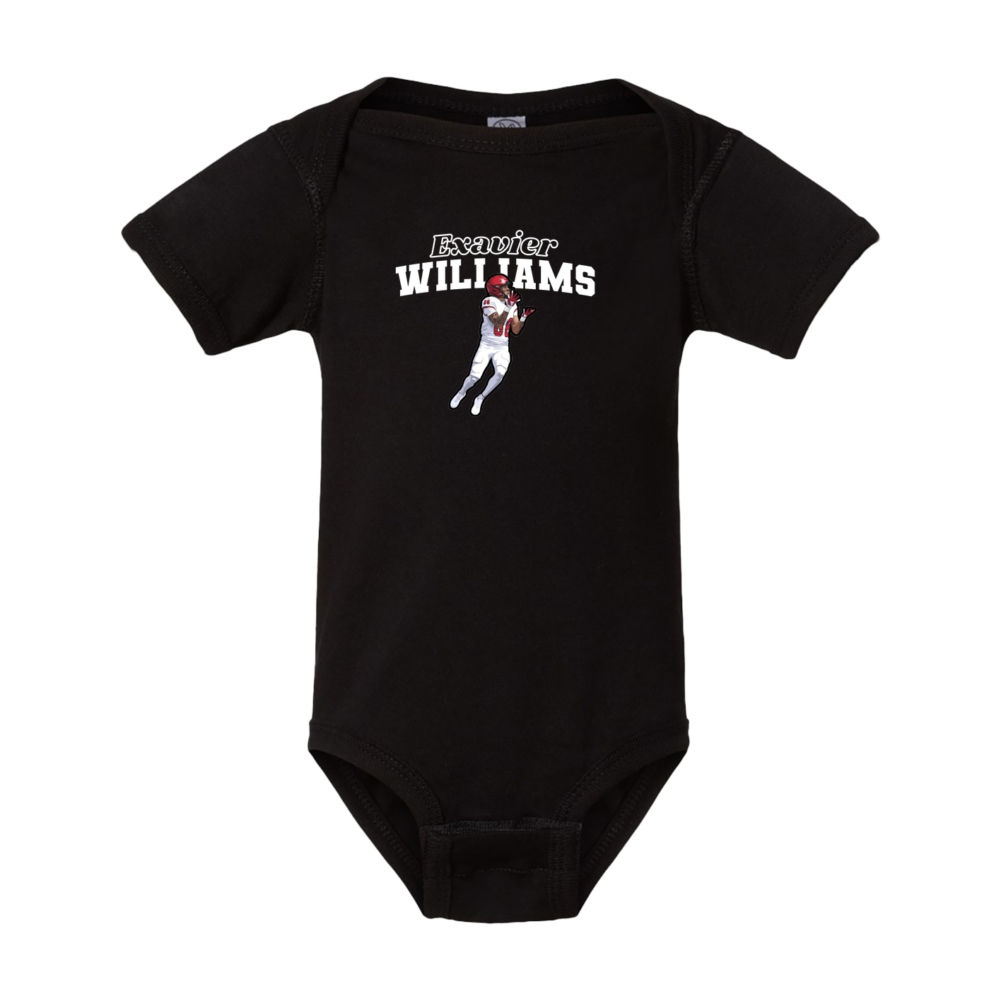 Baby Onesie — Name Arch in Black