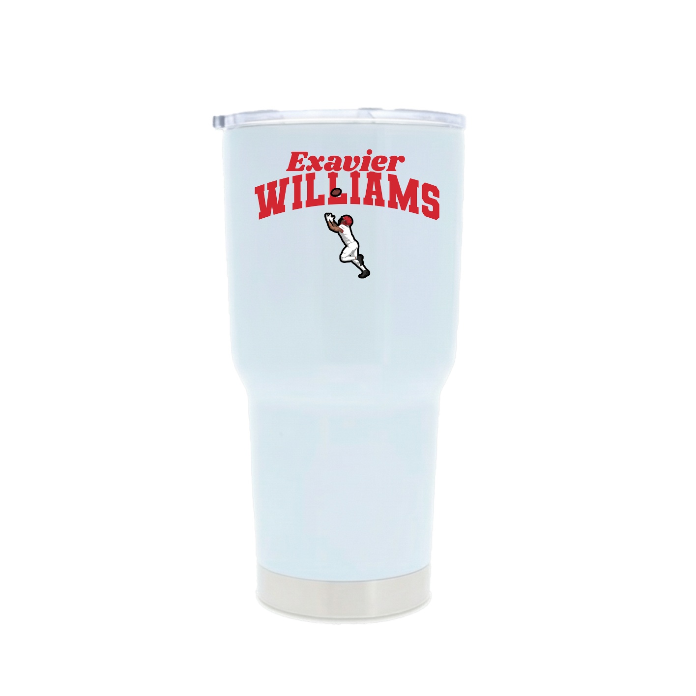 30oz Stainless Steel Tumbler — Signature Arch in White