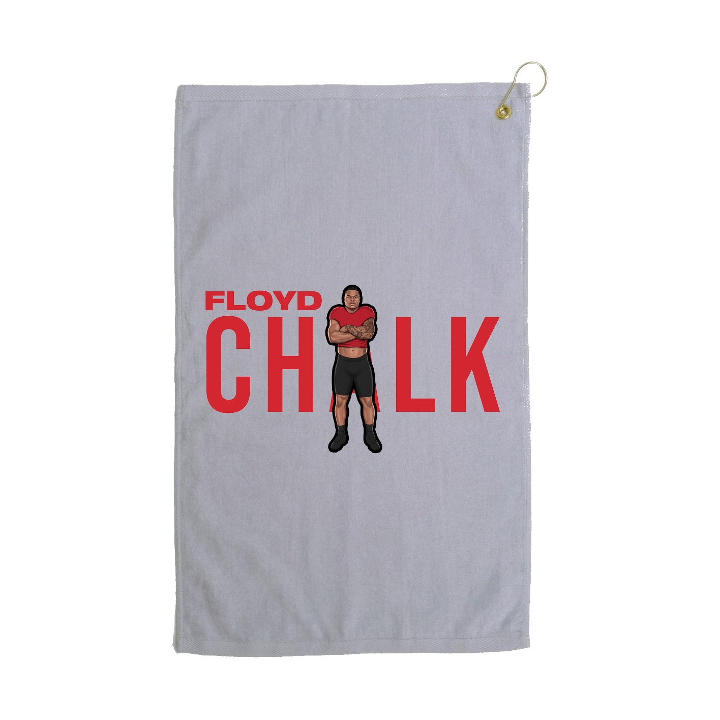Golf Towel — Player Name in Grey