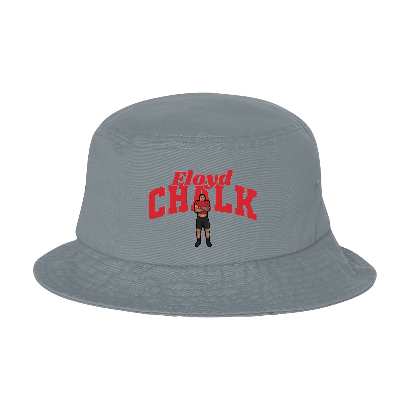 Bucket Cap — Signature Arch in Grey