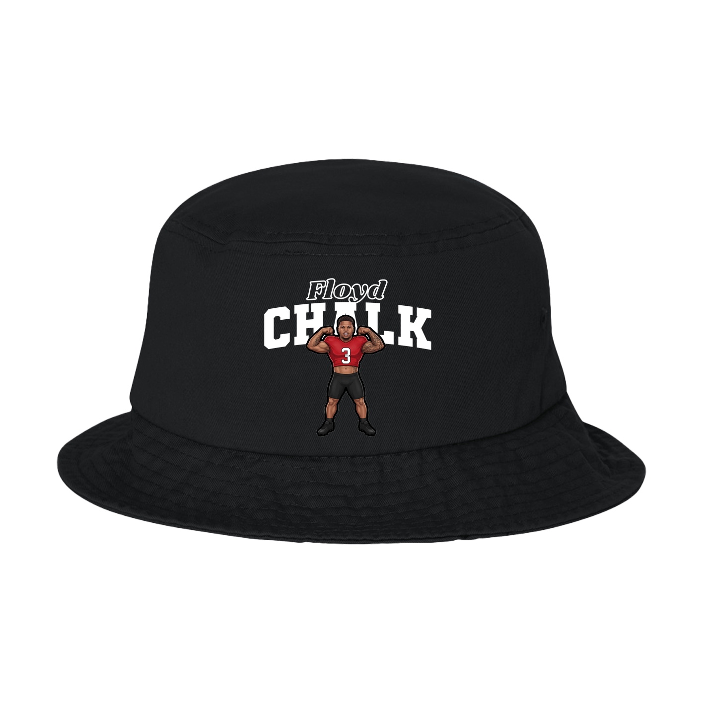 Bucket Cap — Name Arch in Black