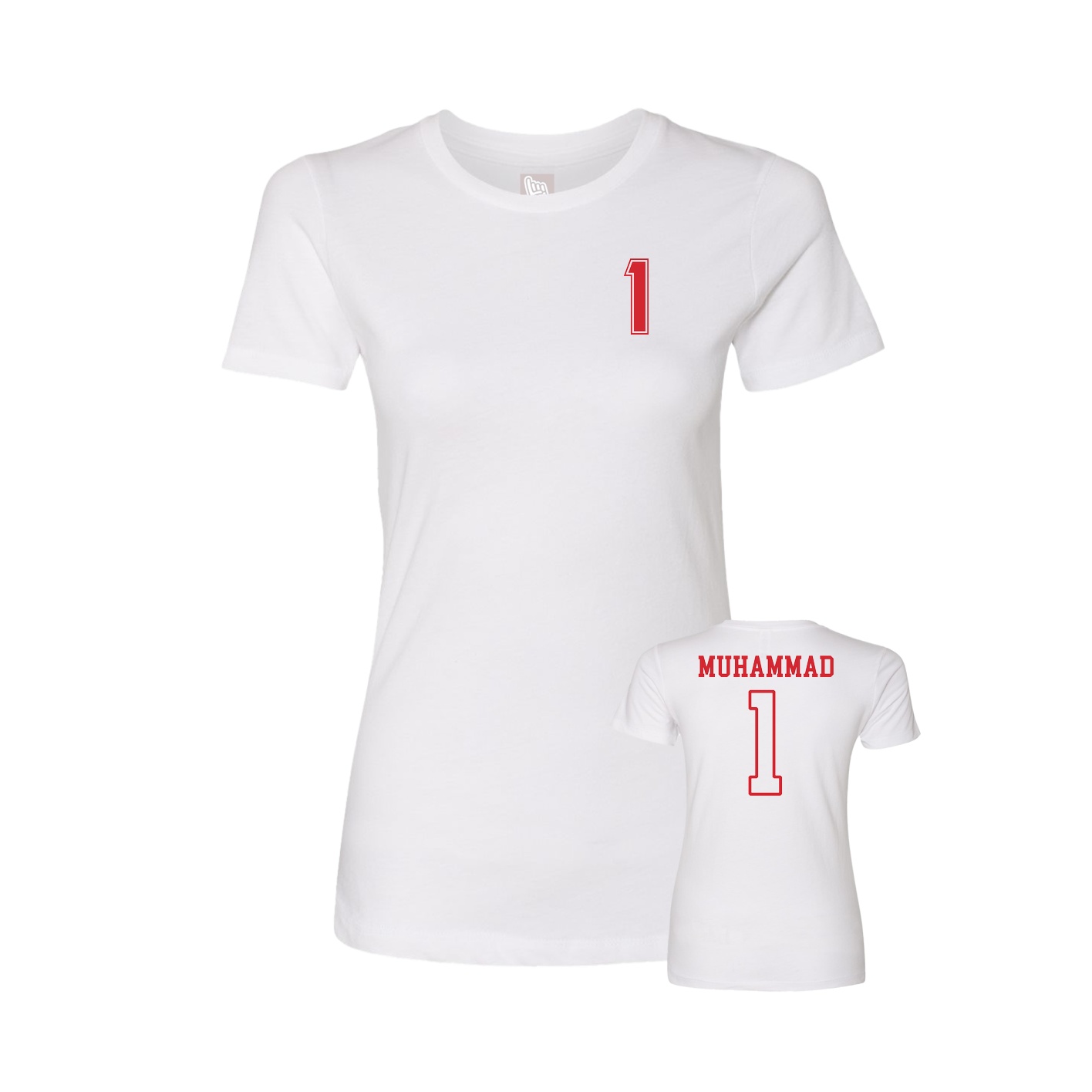 Womens Tee — Chest Back in White