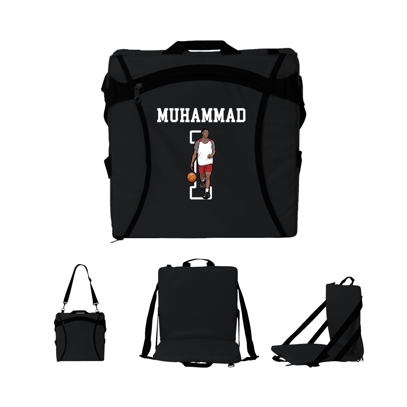 Folding Stadium Seat — Shirsey in Black
