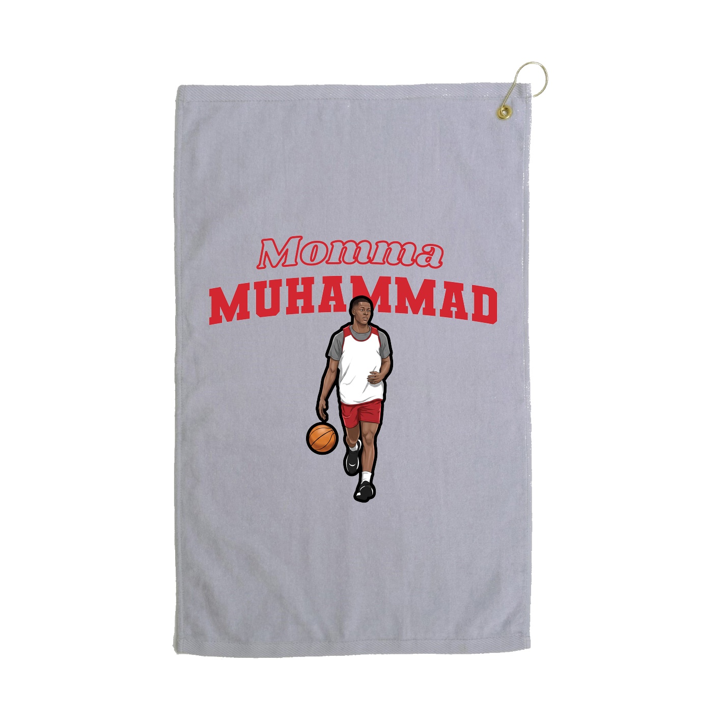 Golf Towel — Mothers Day Block in Grey