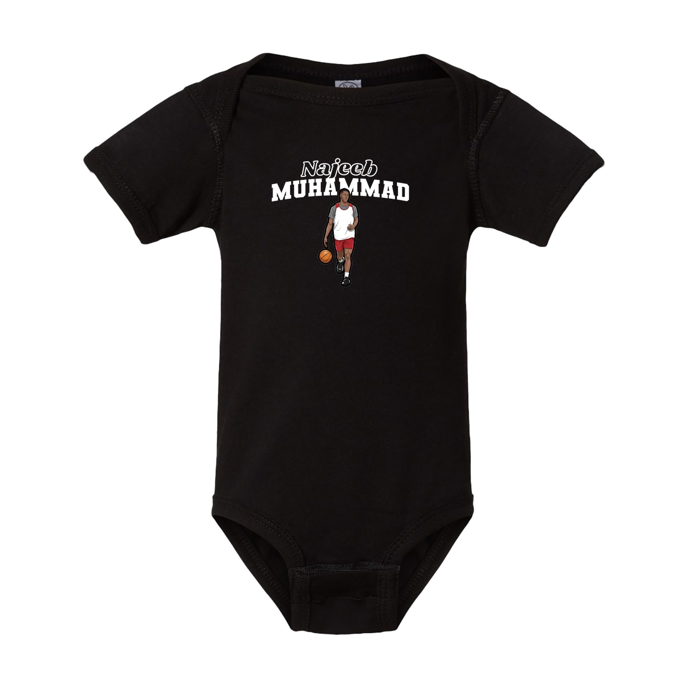 Baby Onesie — Name Arch in Black