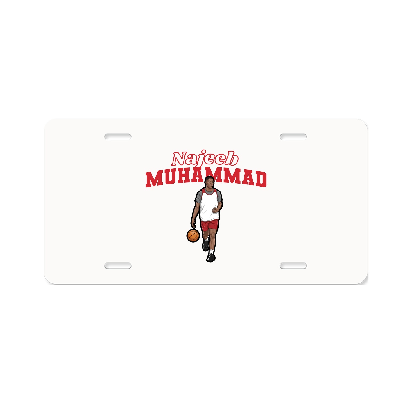 License Plate — Name Arch in Classic