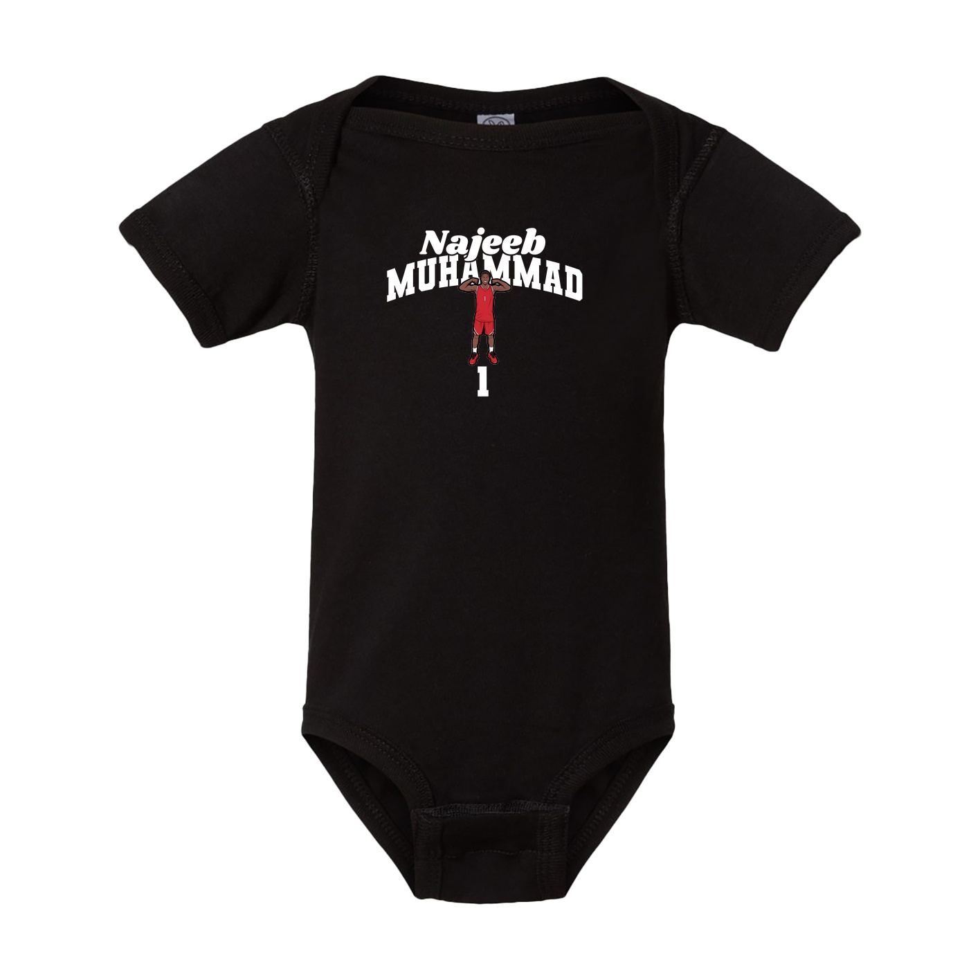 Baby Onesie — Signature Arch in Black