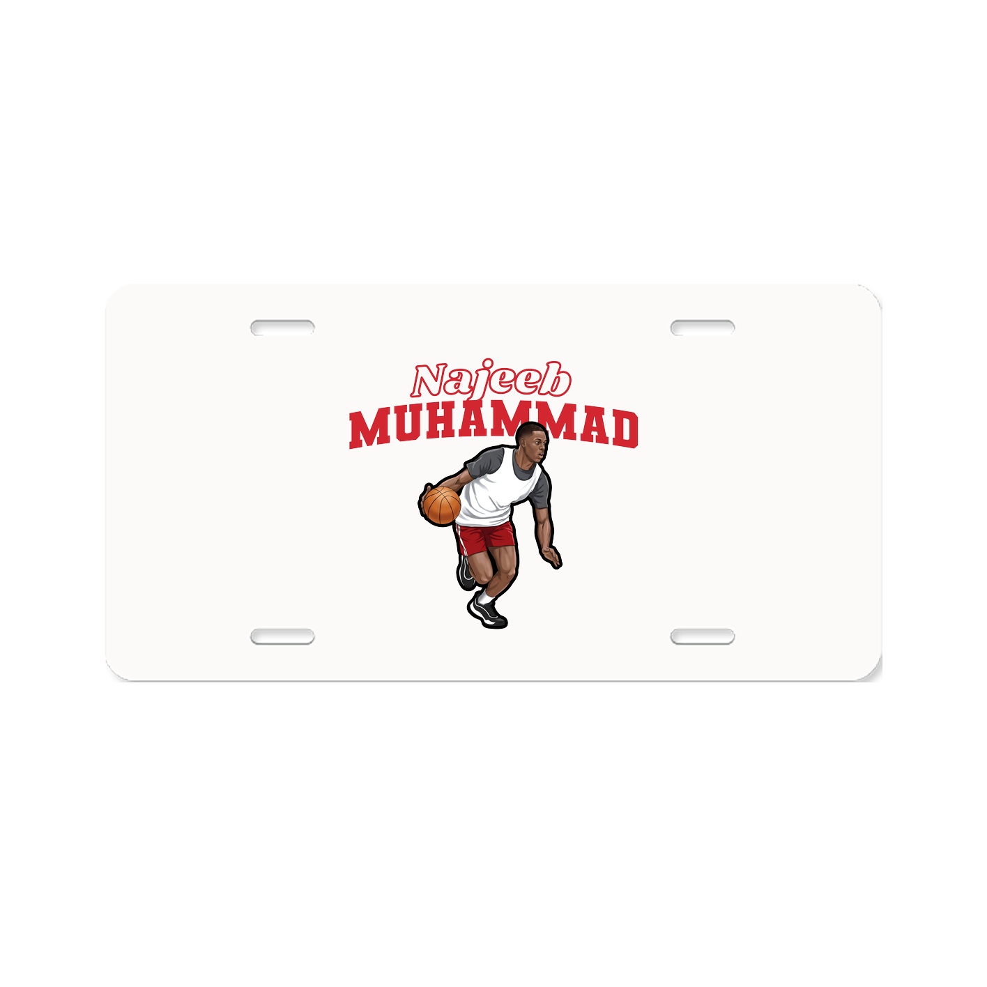 License Plate — Name Arch in Classic
