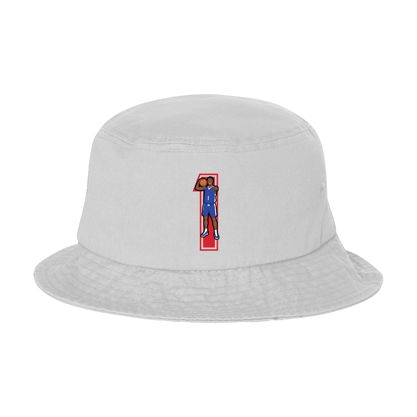 Bucket Cap — Number in White