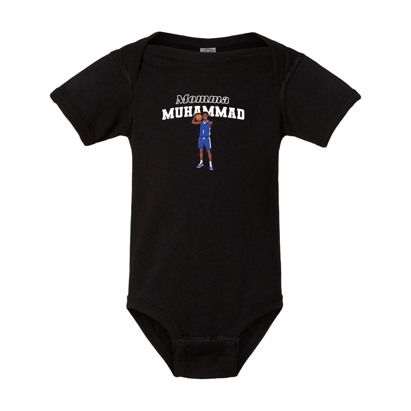 Baby Onesie — Mothers Day Block in Black