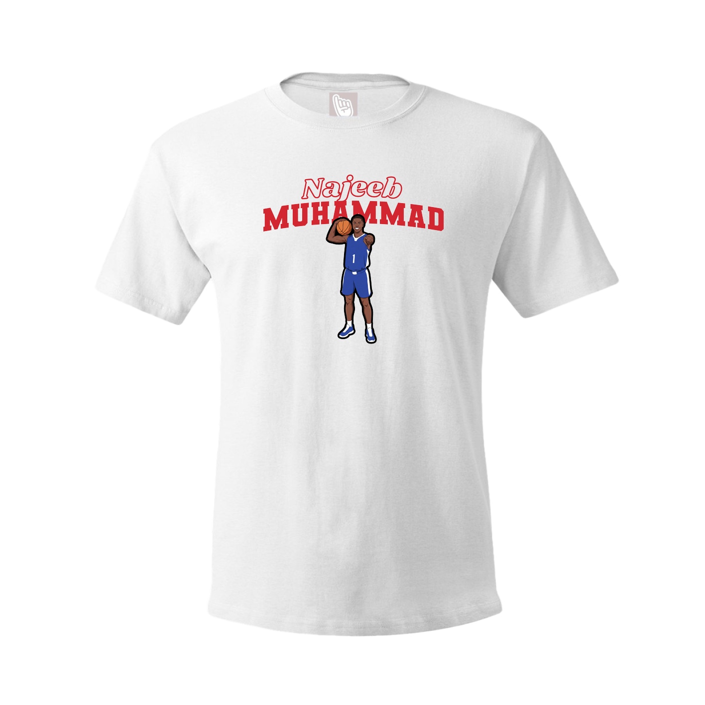 Youth Tee — Name Arch in White