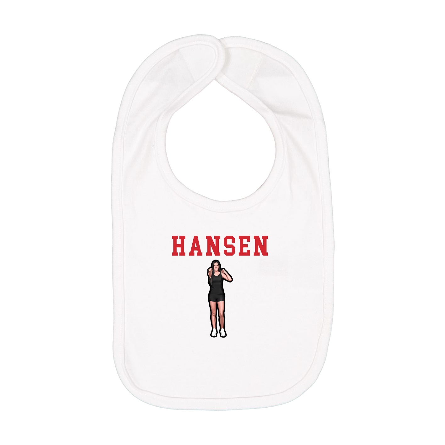 Infant Bib — Shirsey in White