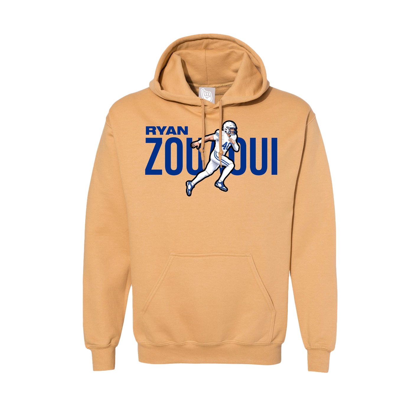 Hoodie — Player Name in Vegas Gold