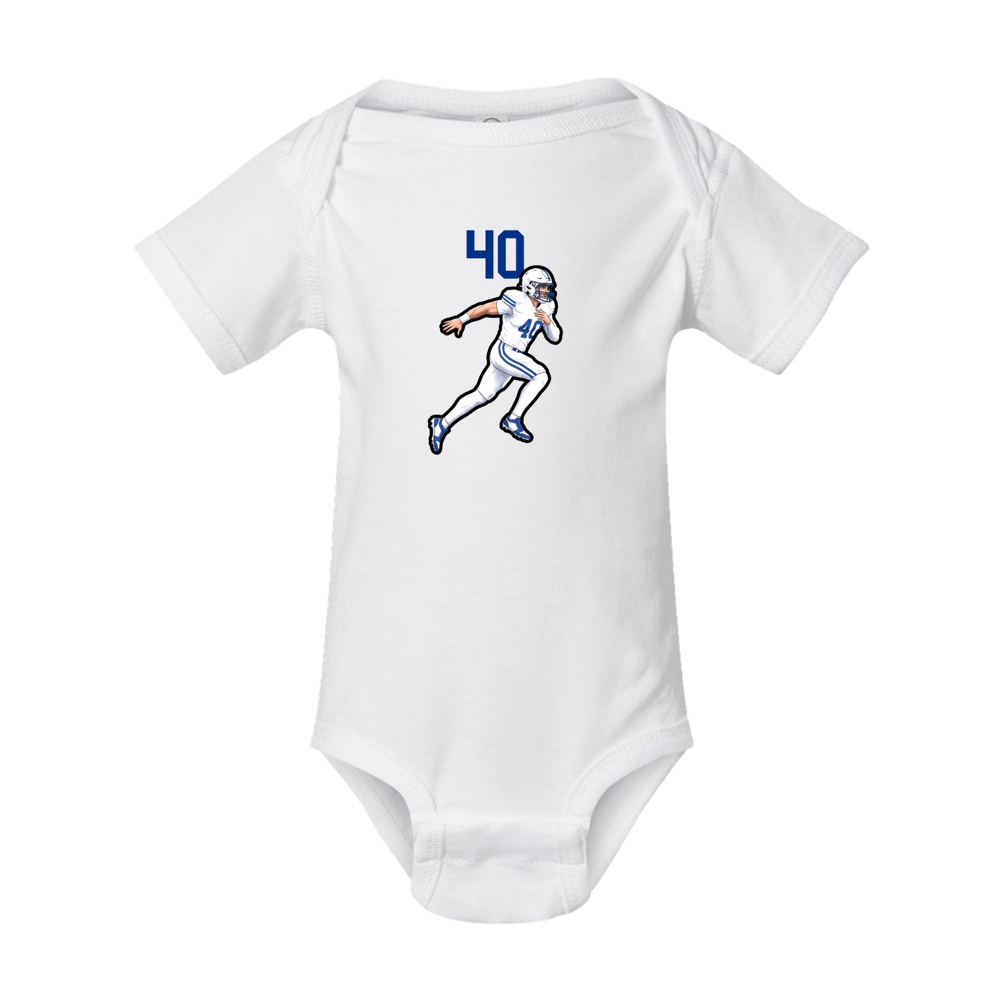 Baby Onesie — Number Top in White