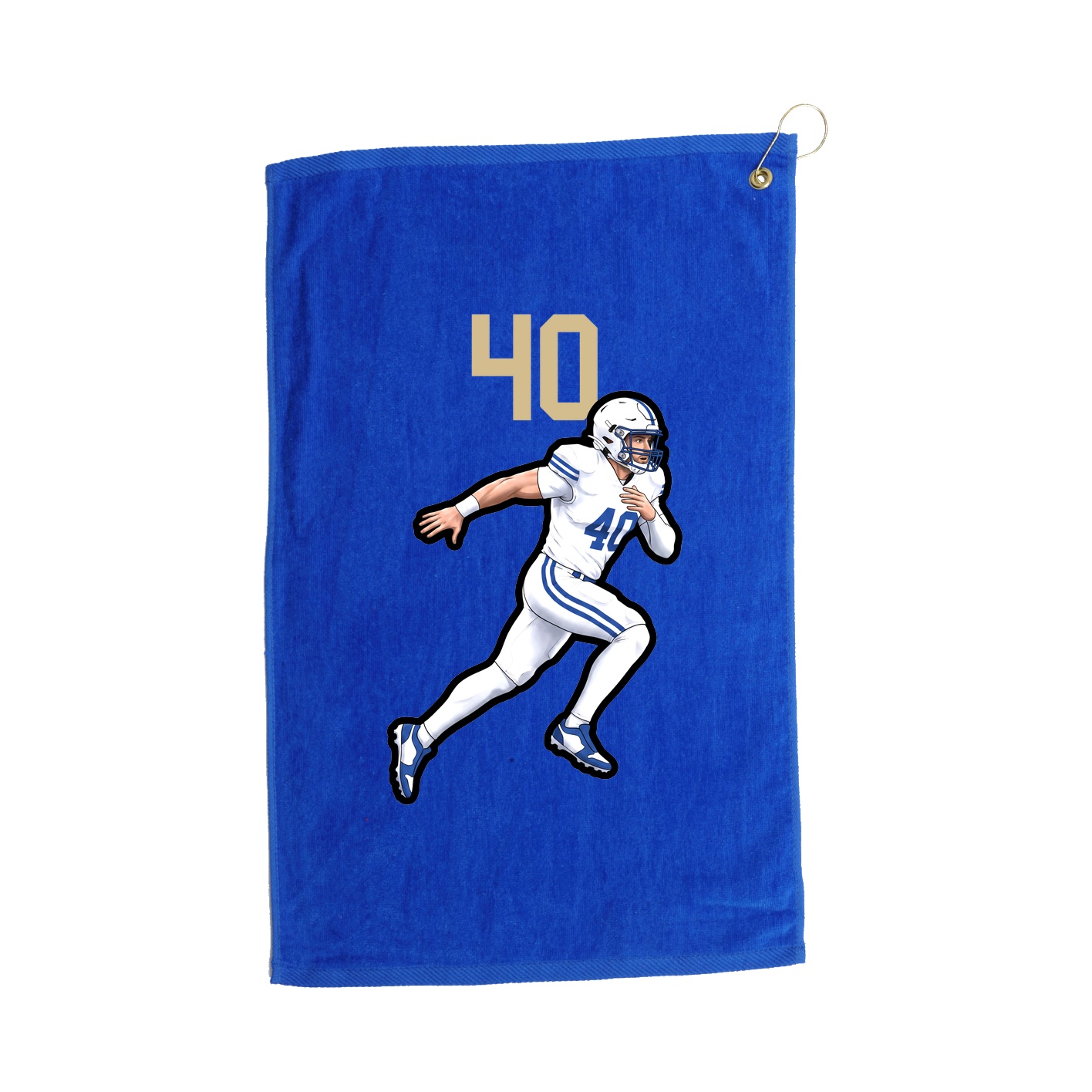 Golf Towel — Number Top in Royal