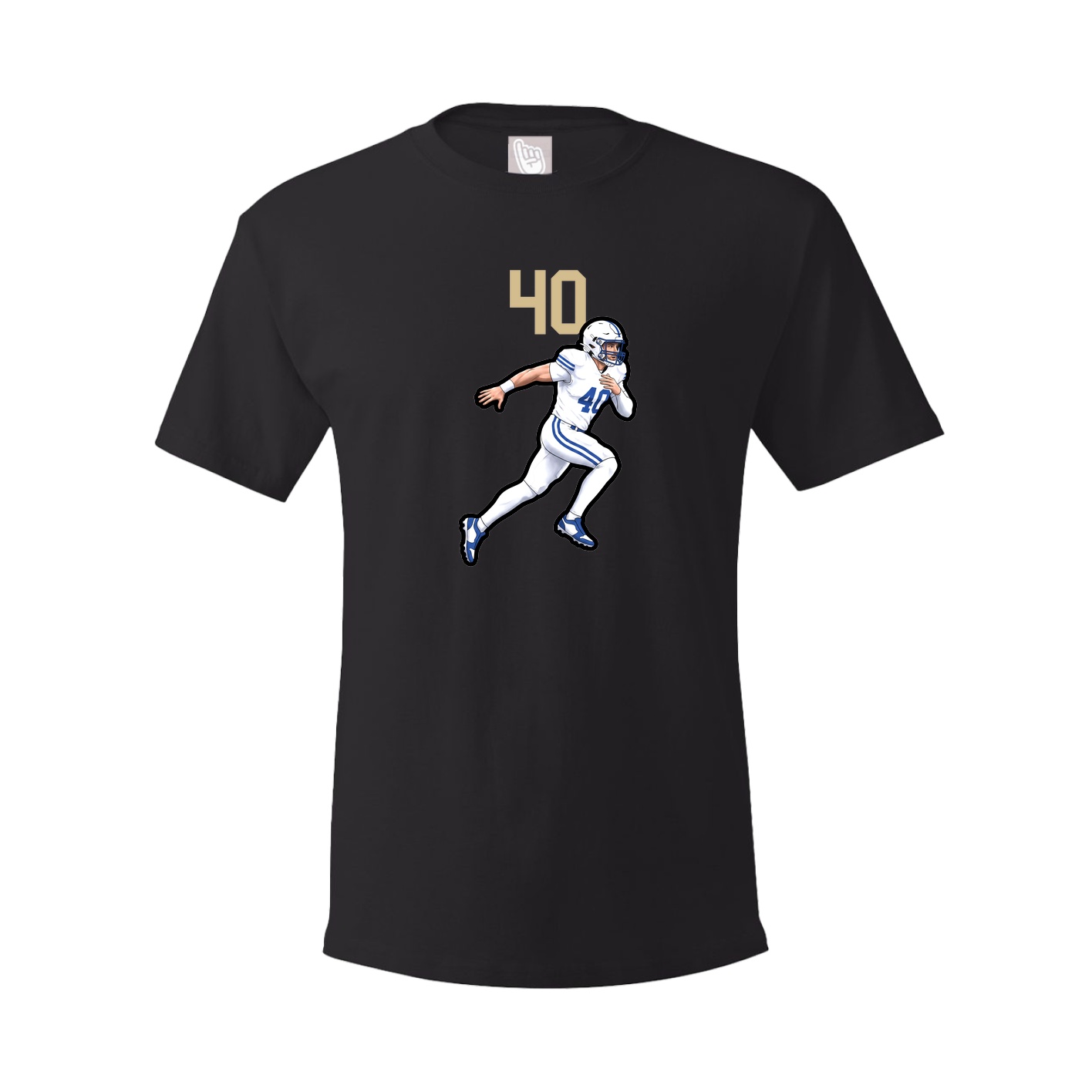 Youth Tee — Number Top in Black
