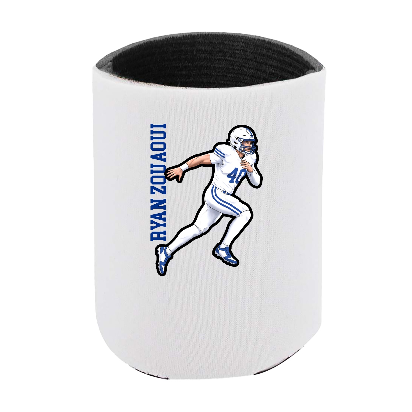 Can Holder — Name Vertical in White