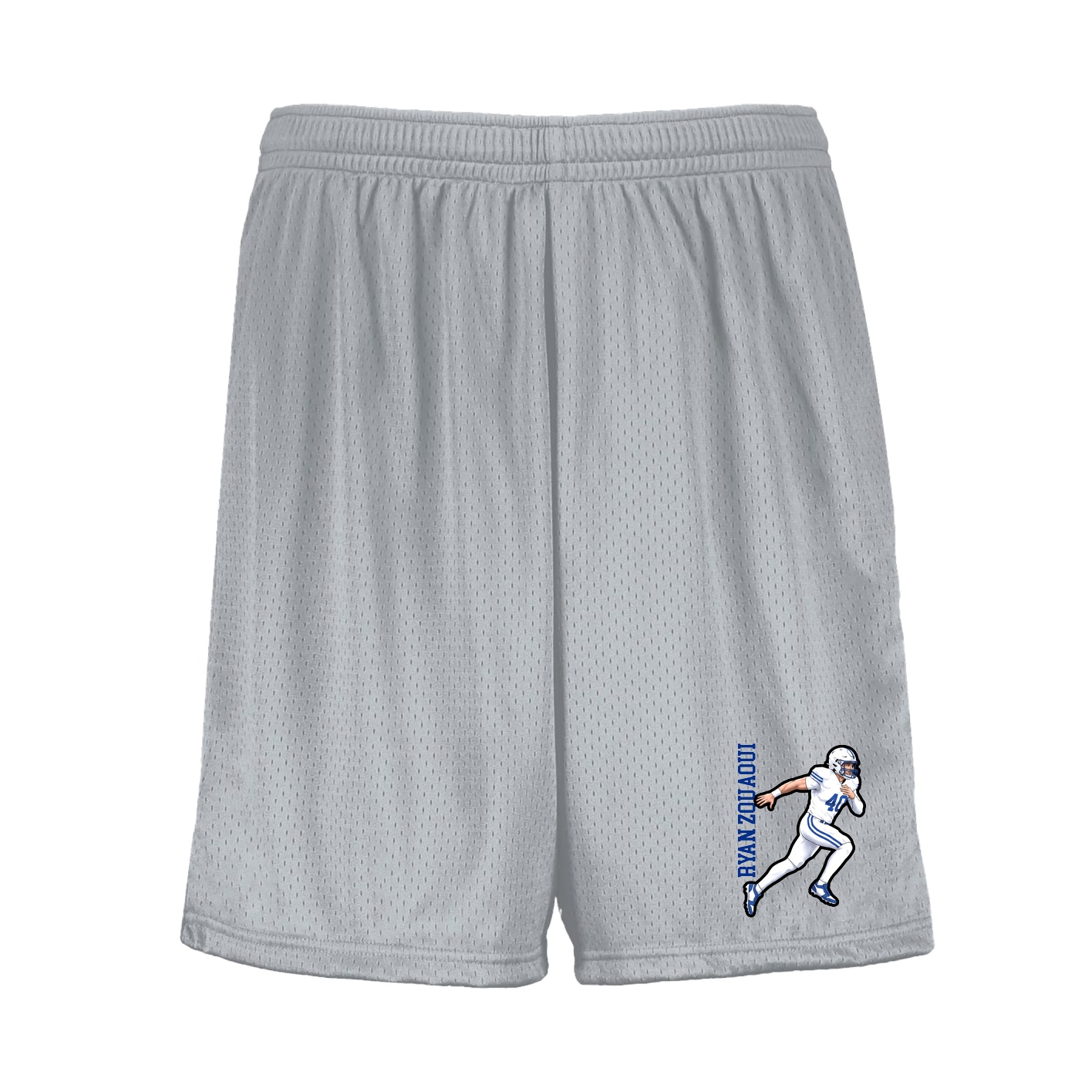 Shorts — Name Vertical in Silver