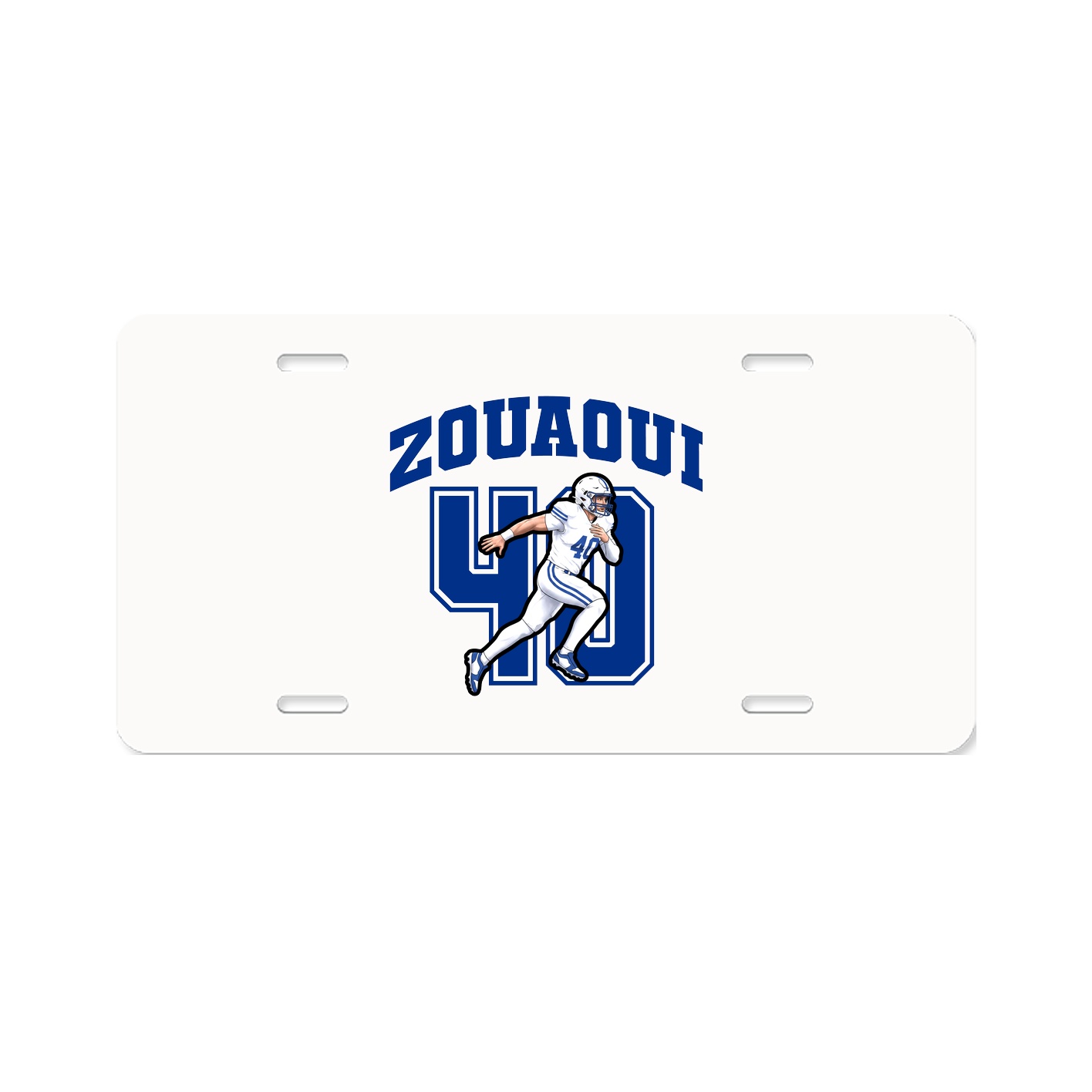 License Plate — Number in Classic