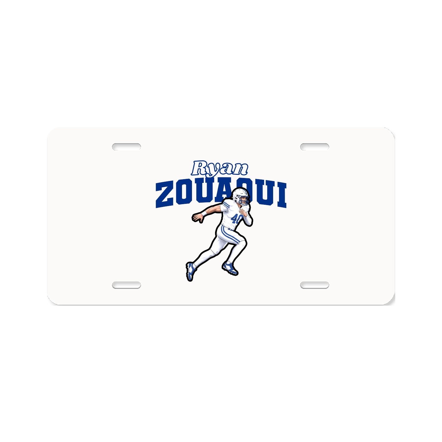 License Plate — Name Arch in Classic