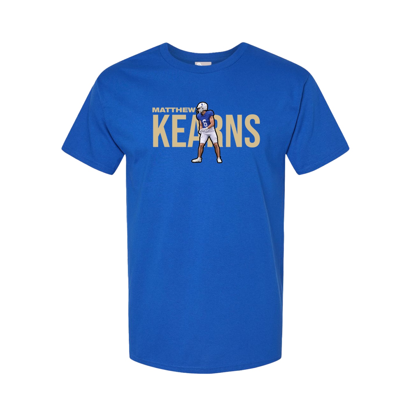 Youth Tee — Player Name in Royal