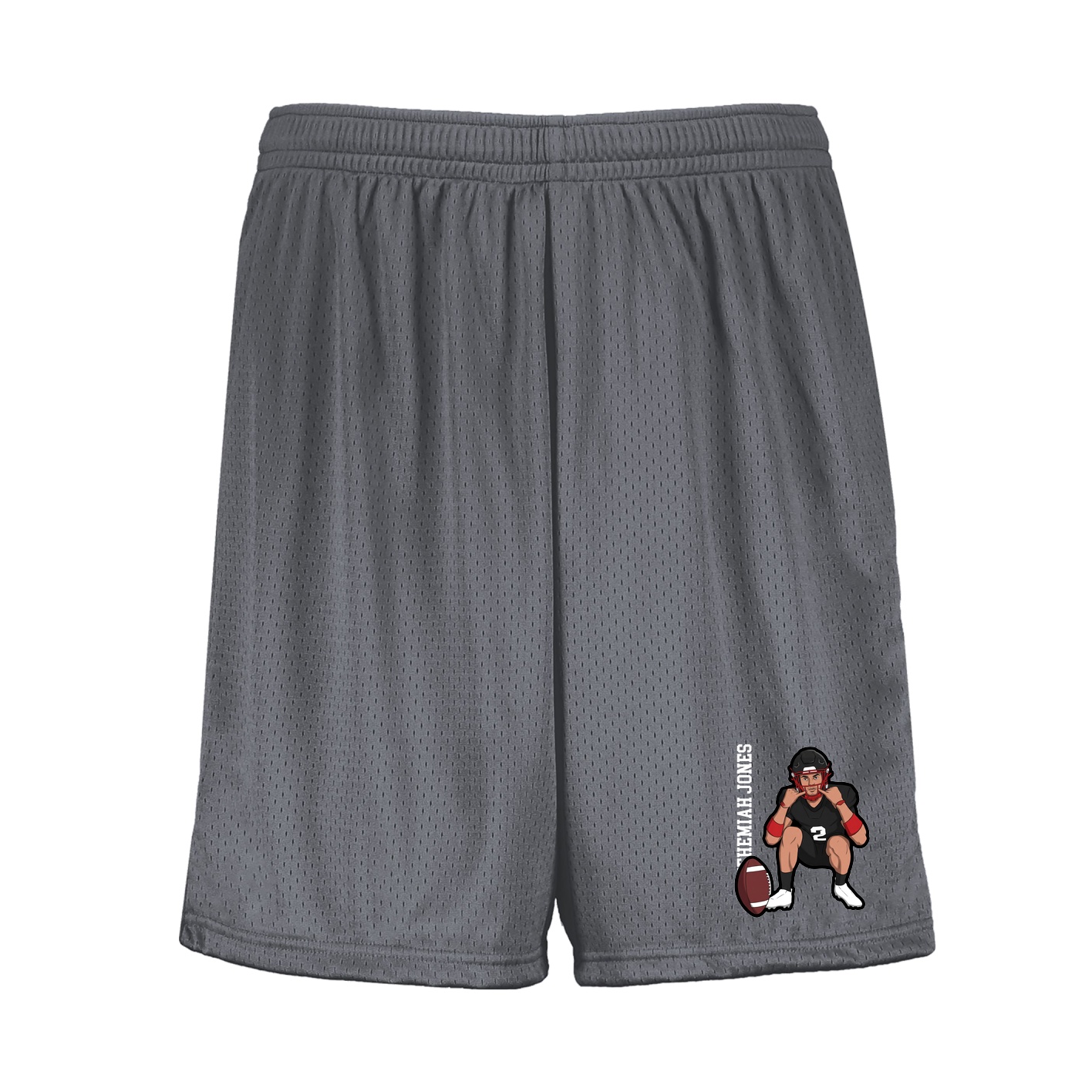 Shorts — Name Vertical in Grey