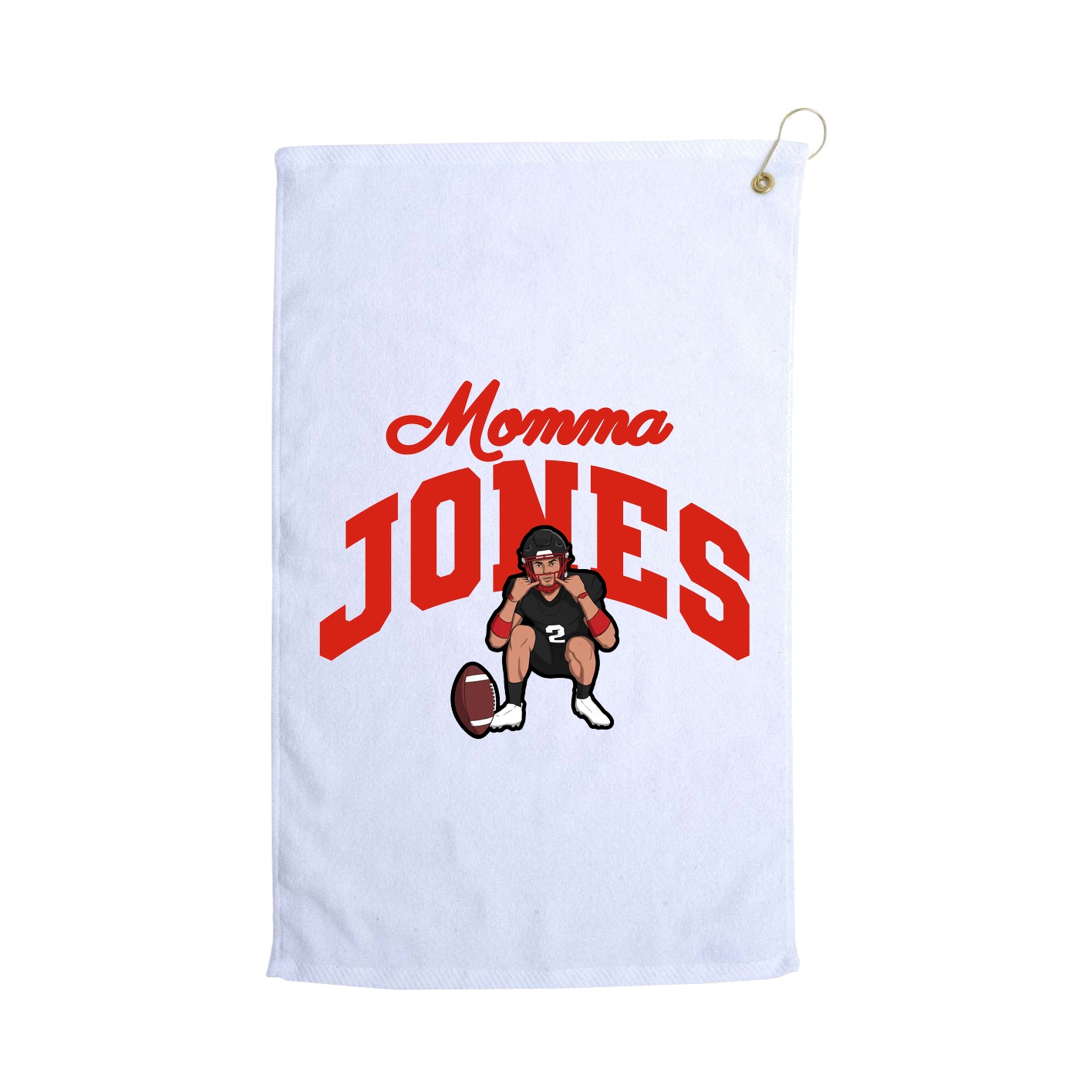 Golf Towel — Mothers Day Arch in White