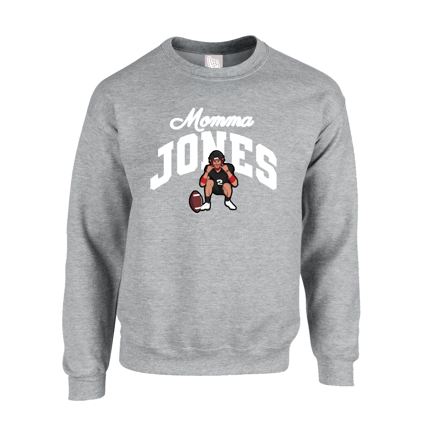 Fleece Crew — Mothers Day Arch in Grey