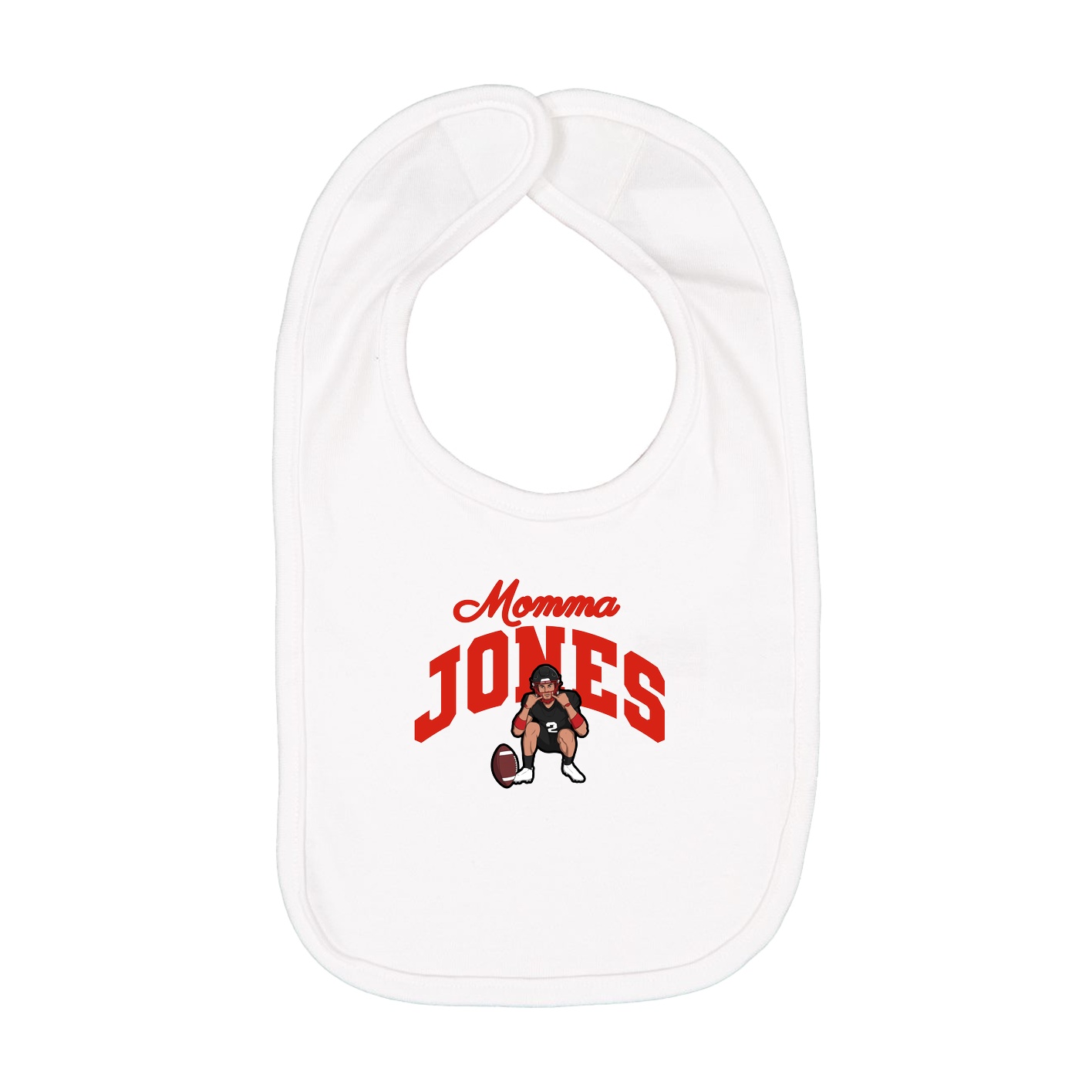 Infant Bib — Mothers Day Arch in White