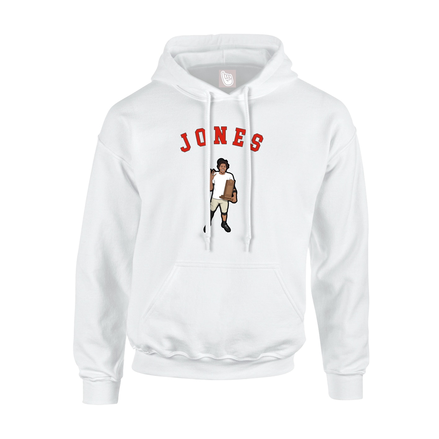 Youth Hoodie — Shirsey Arch in White