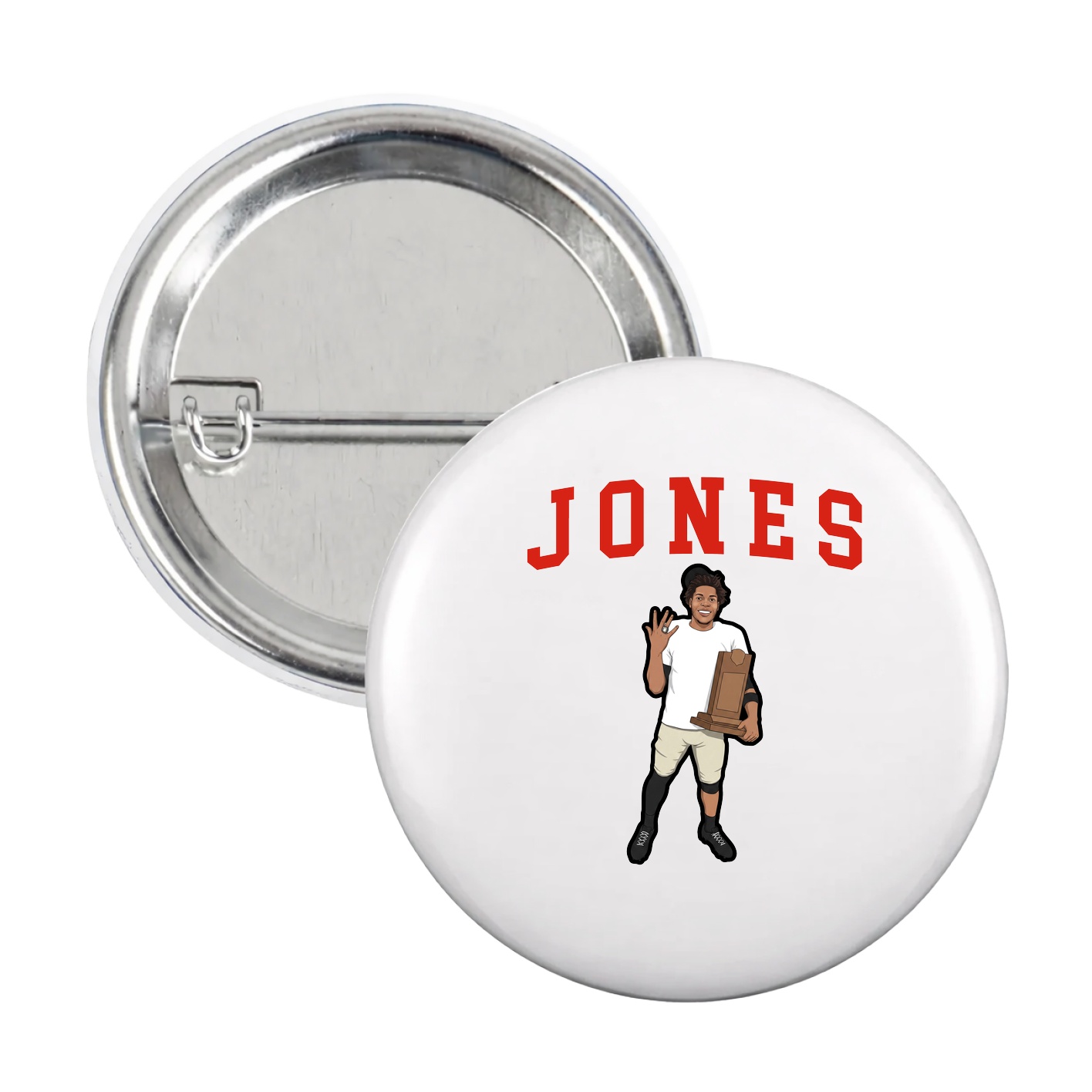 Game Day Button — Shirsey in White
