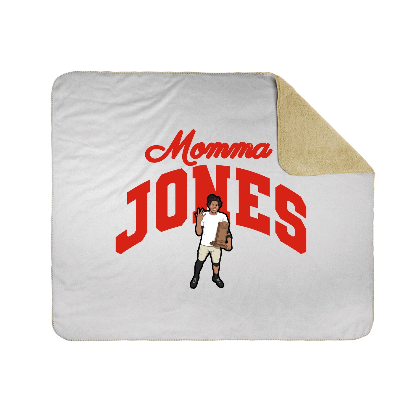 Throw Blanket — Mothers Day Arch in White