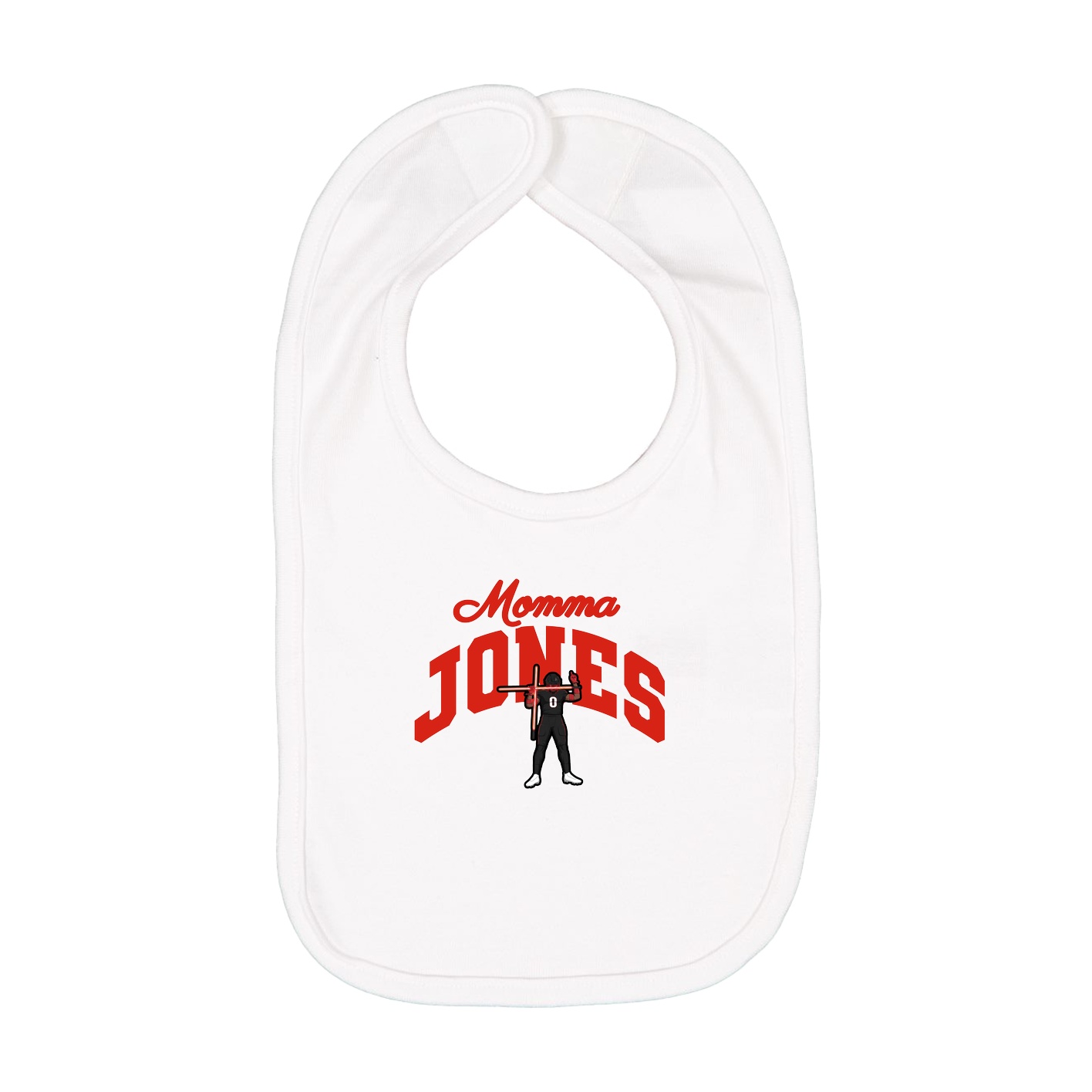 Infant Bib — Mothers Day Arch in White