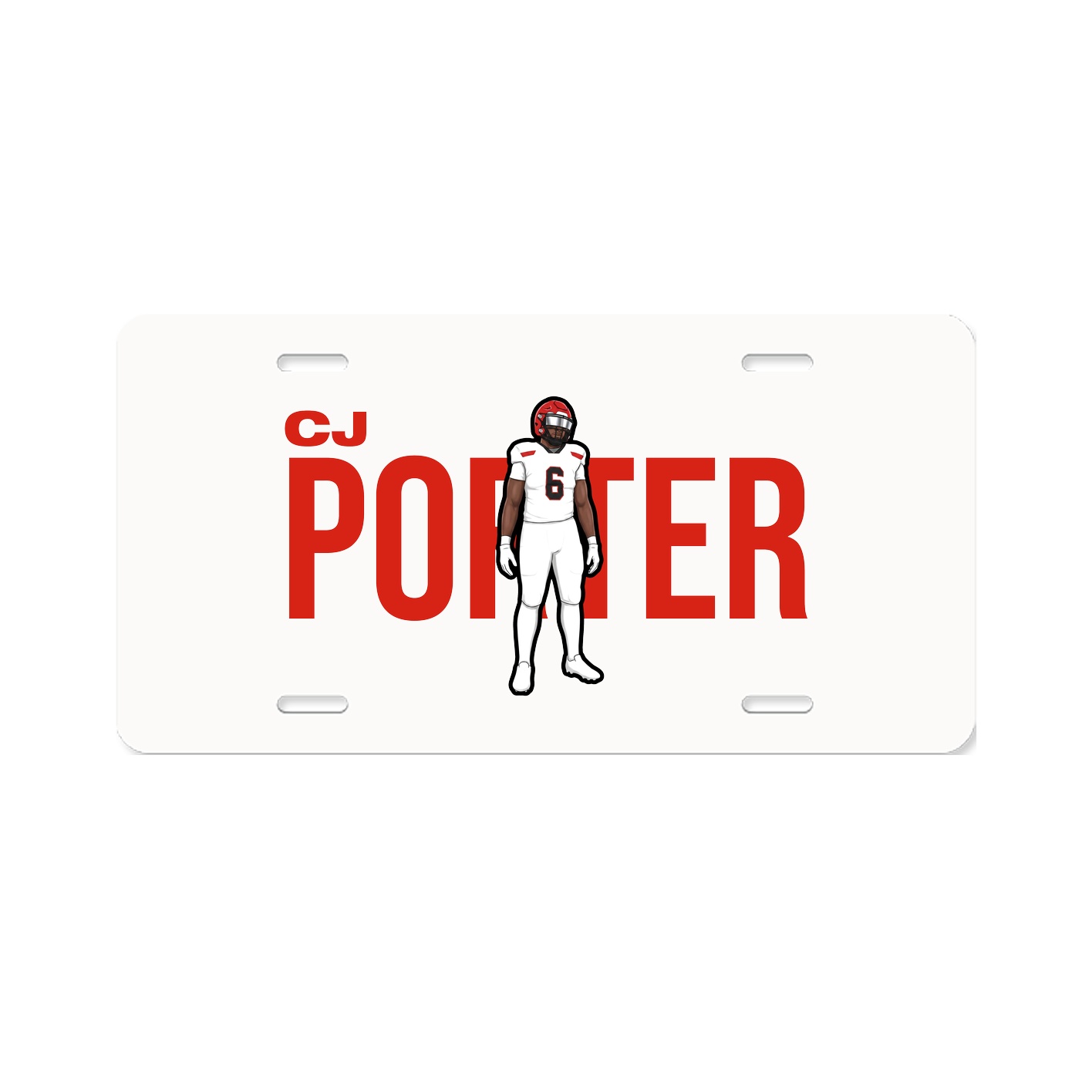 License Plate — Player Name in Classic