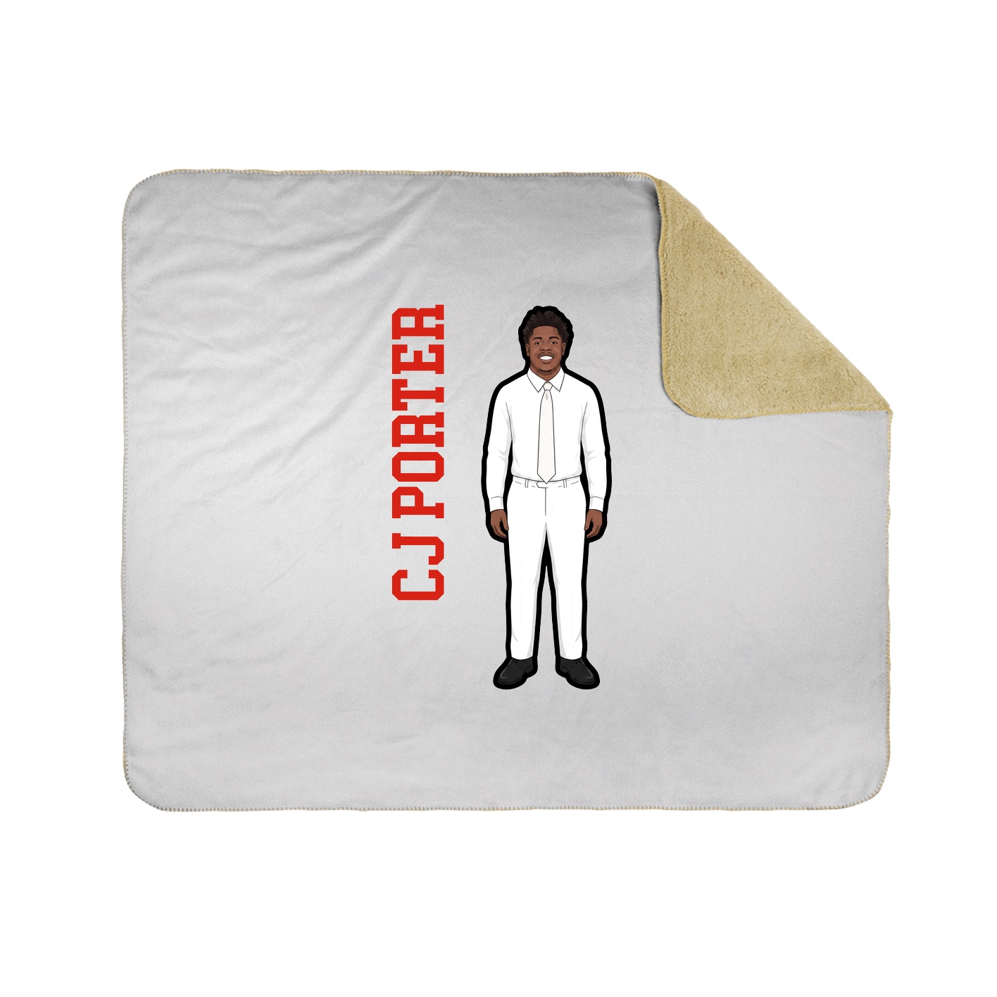 50x60 Sherpa Lined Throw Blanket