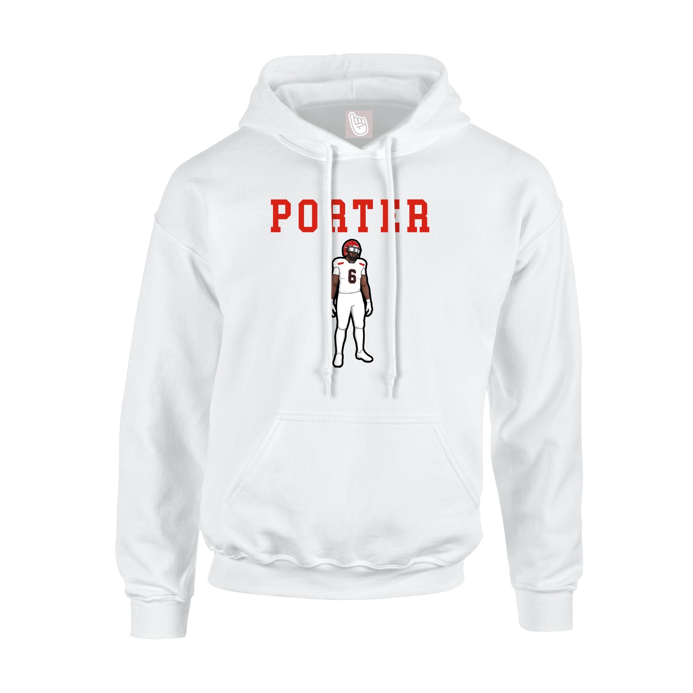 Hoodie — Shirsey in White