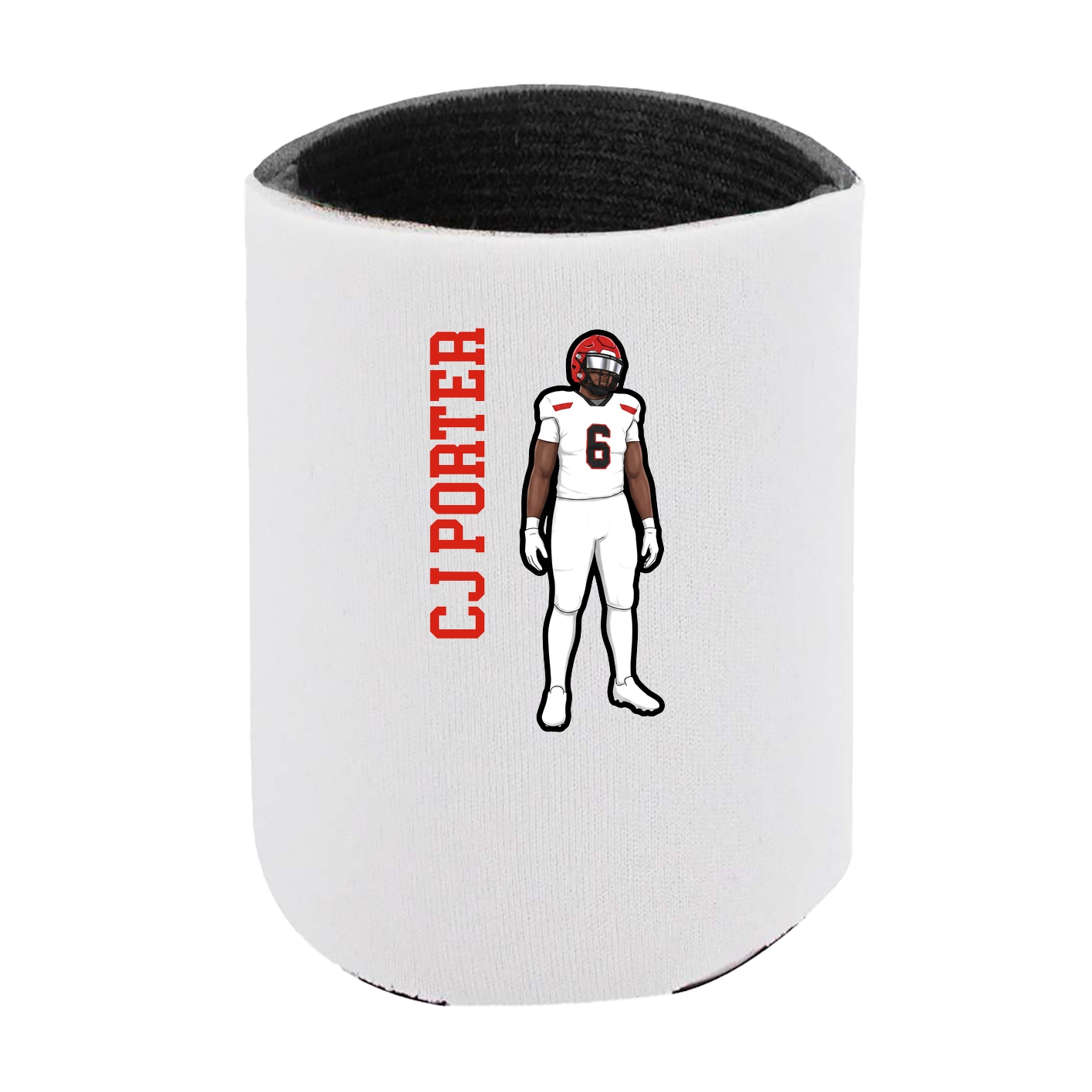 Can Holder — Name Vertical in White