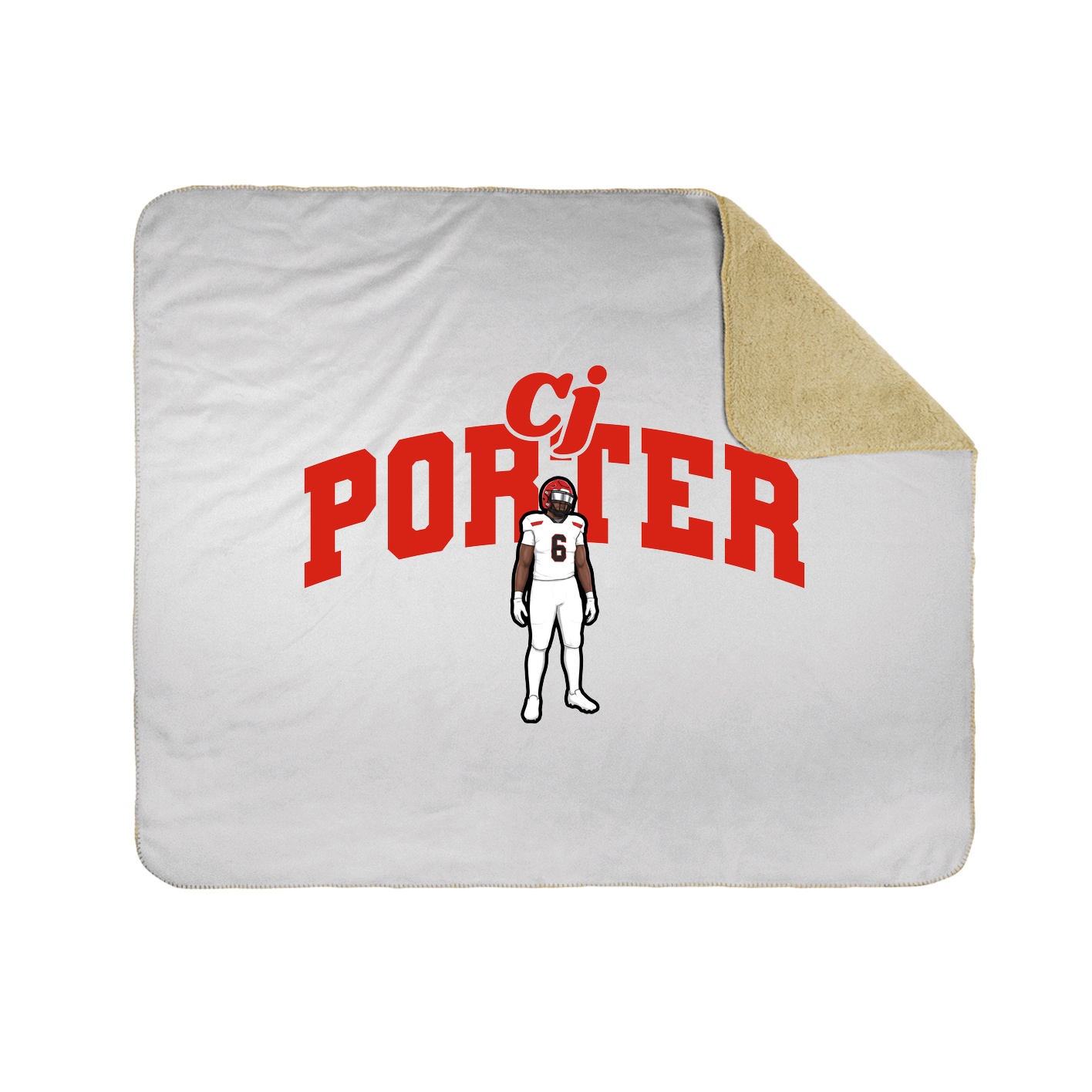 Throw Blanket — Signature Arch in White