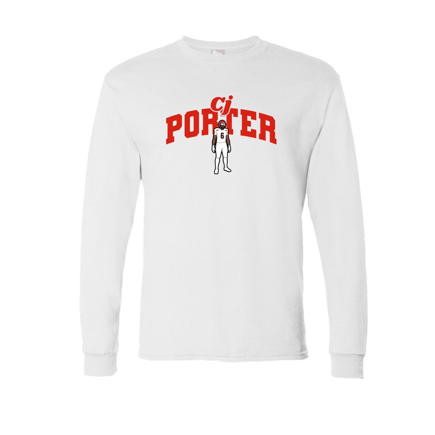 Long Sleeve Tee — Signature Arch in White