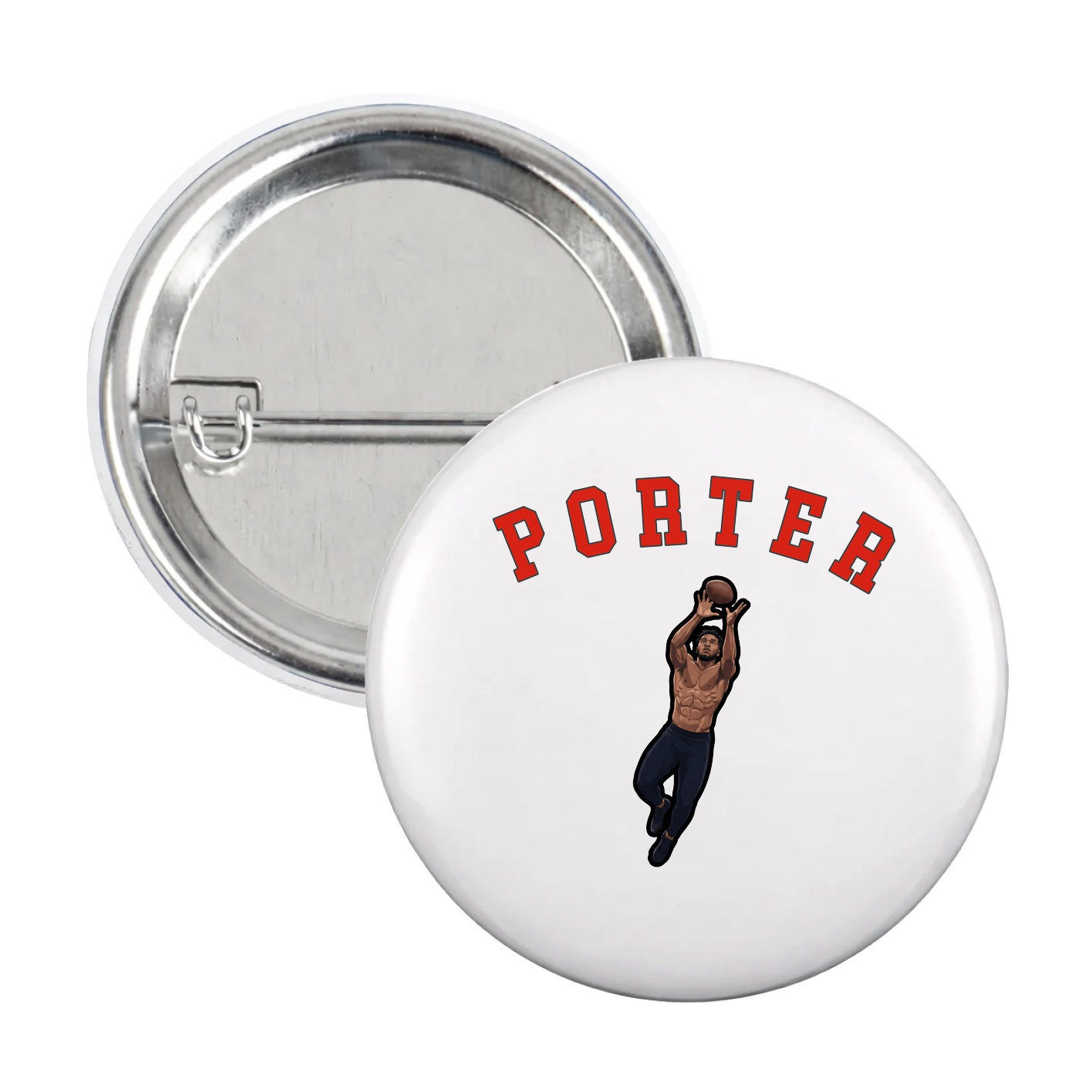 Game Day Button — Shirsey Arch in White