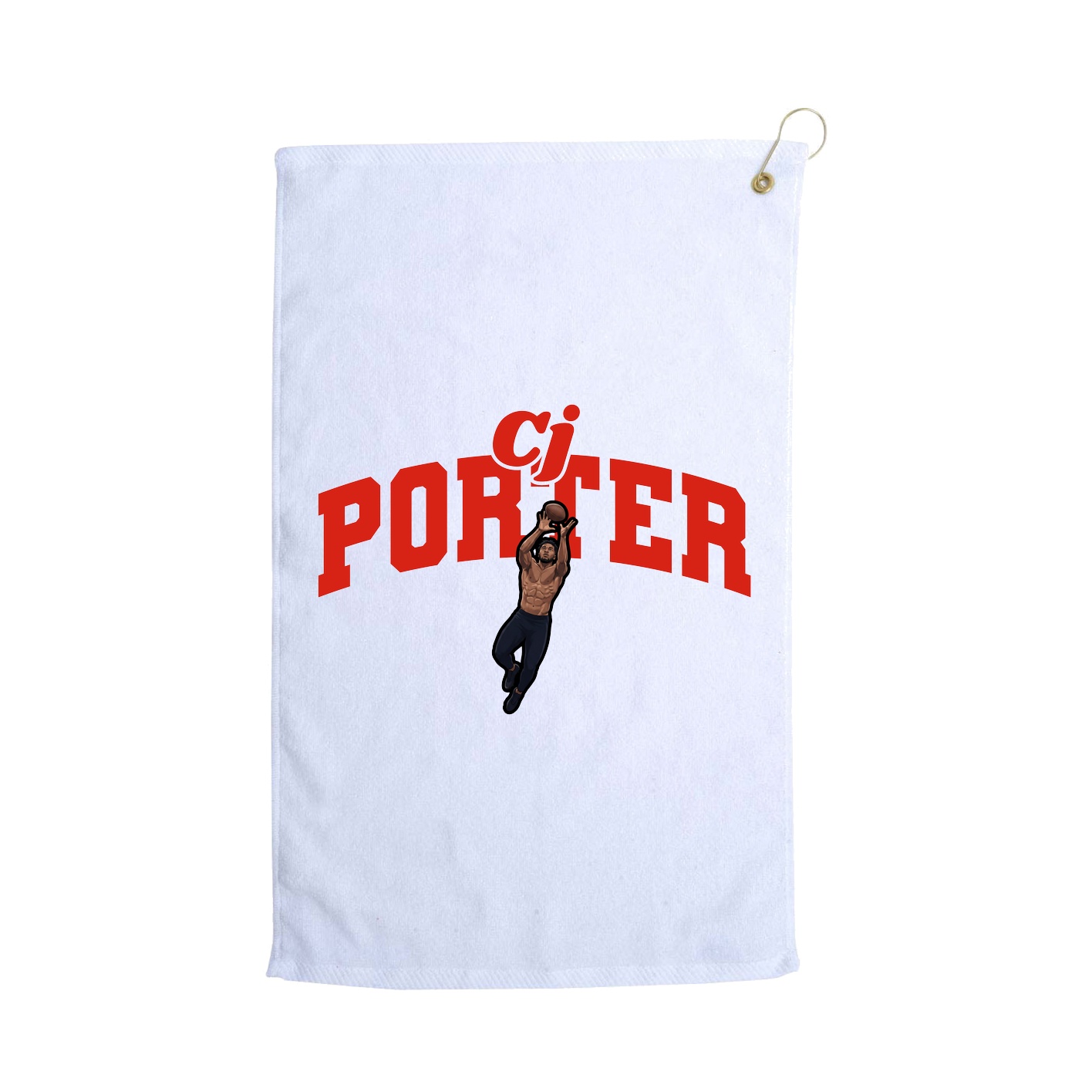 Golf Towel — Signature Arch in White