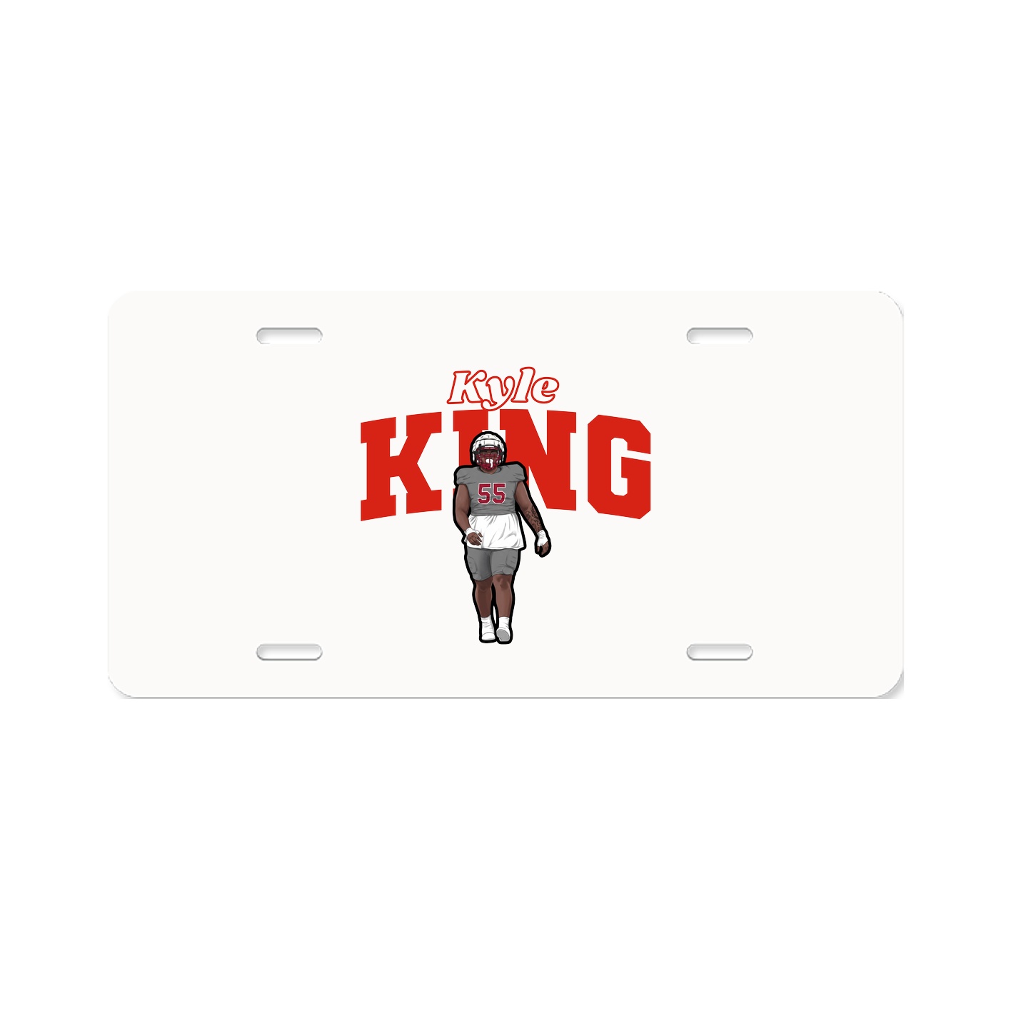 License Plate — Name Arch in Classic