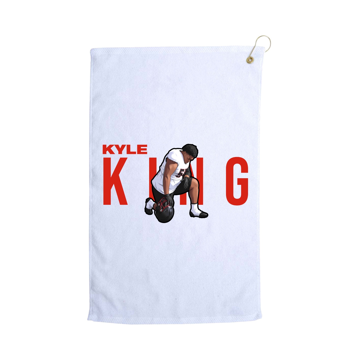 Golf Towel — Player Name in White