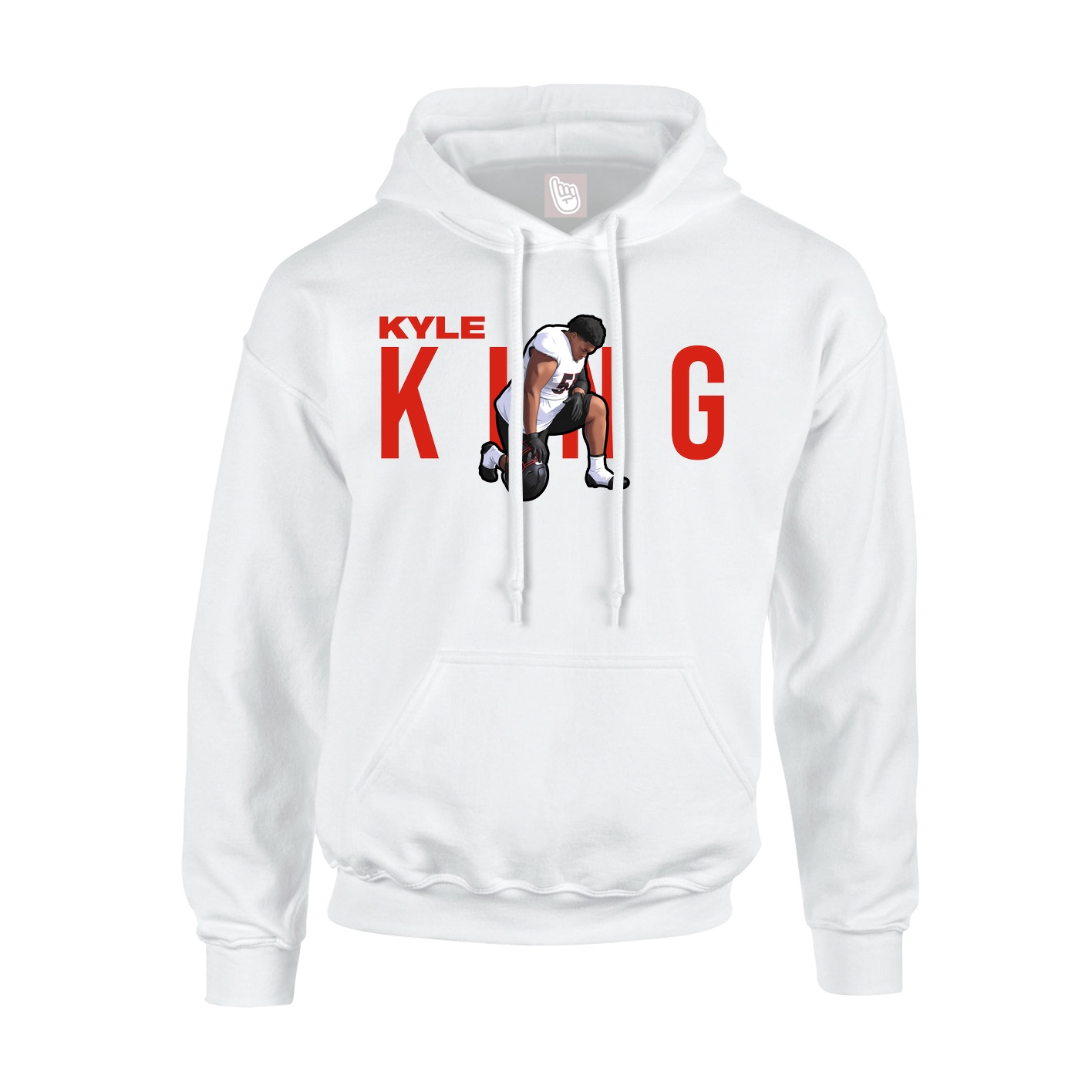 Hoodie — Player Name in White