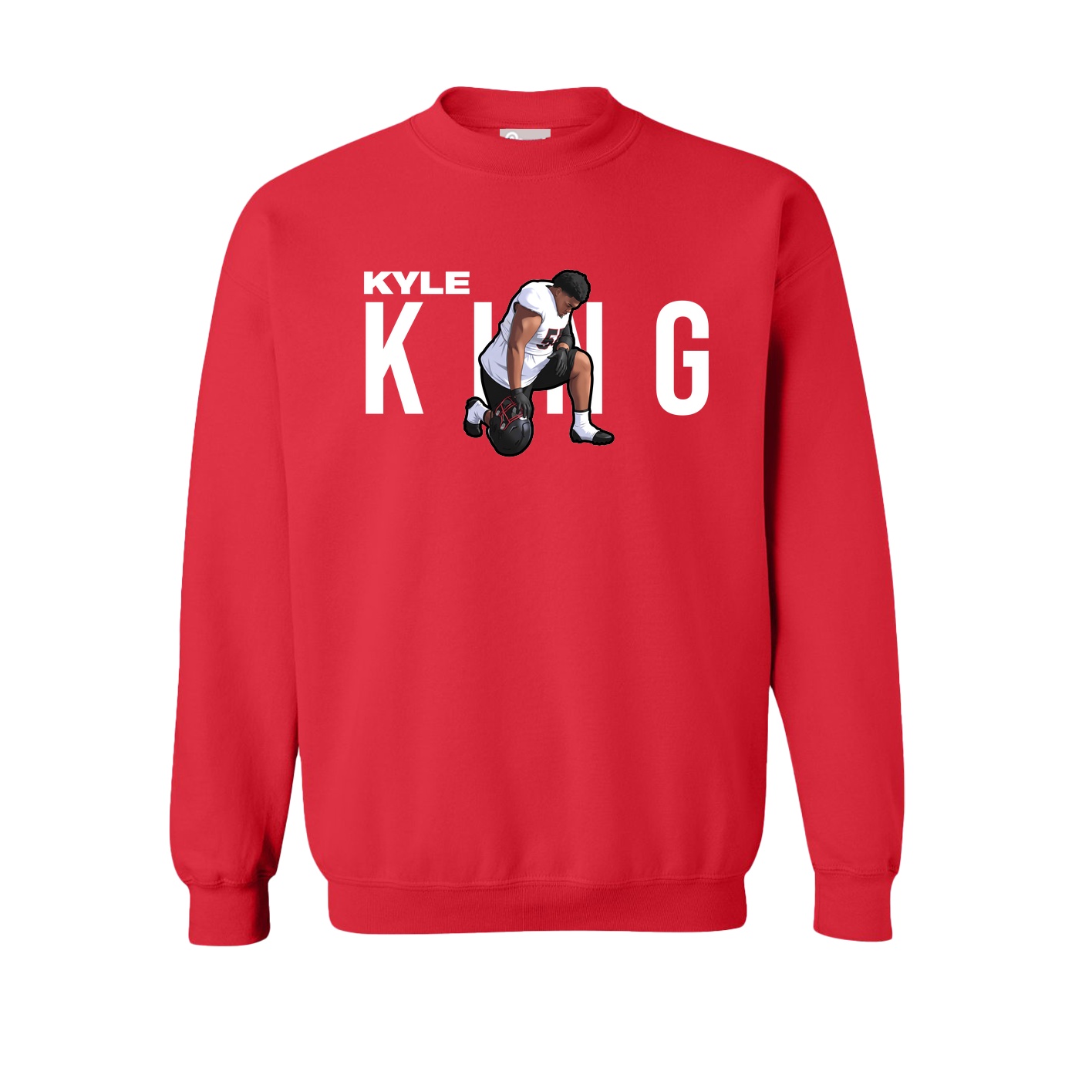 Fleece Crew — Player Name in Red