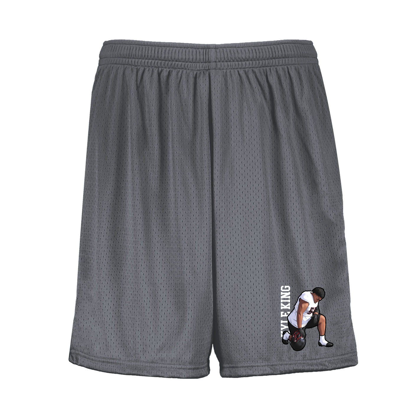 Shorts — Name Vertical in Grey
