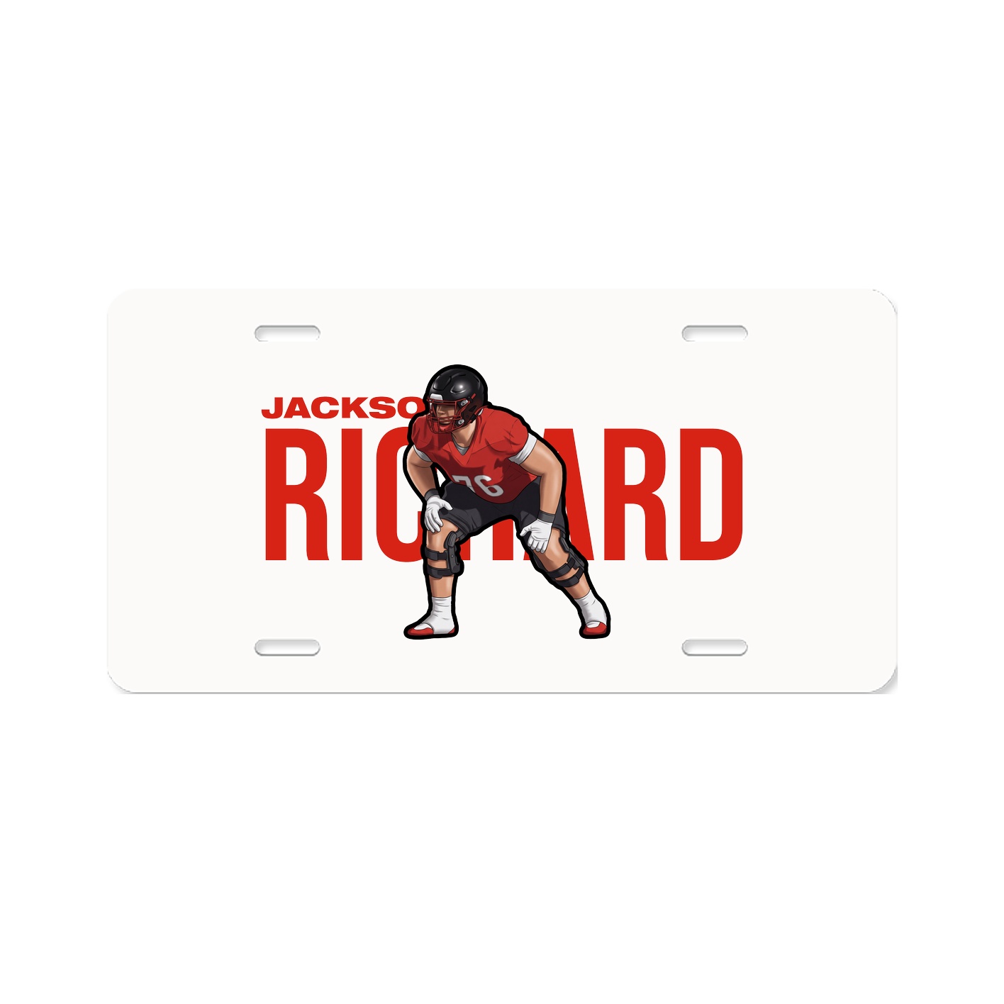 License Plate — Player Name in Classic