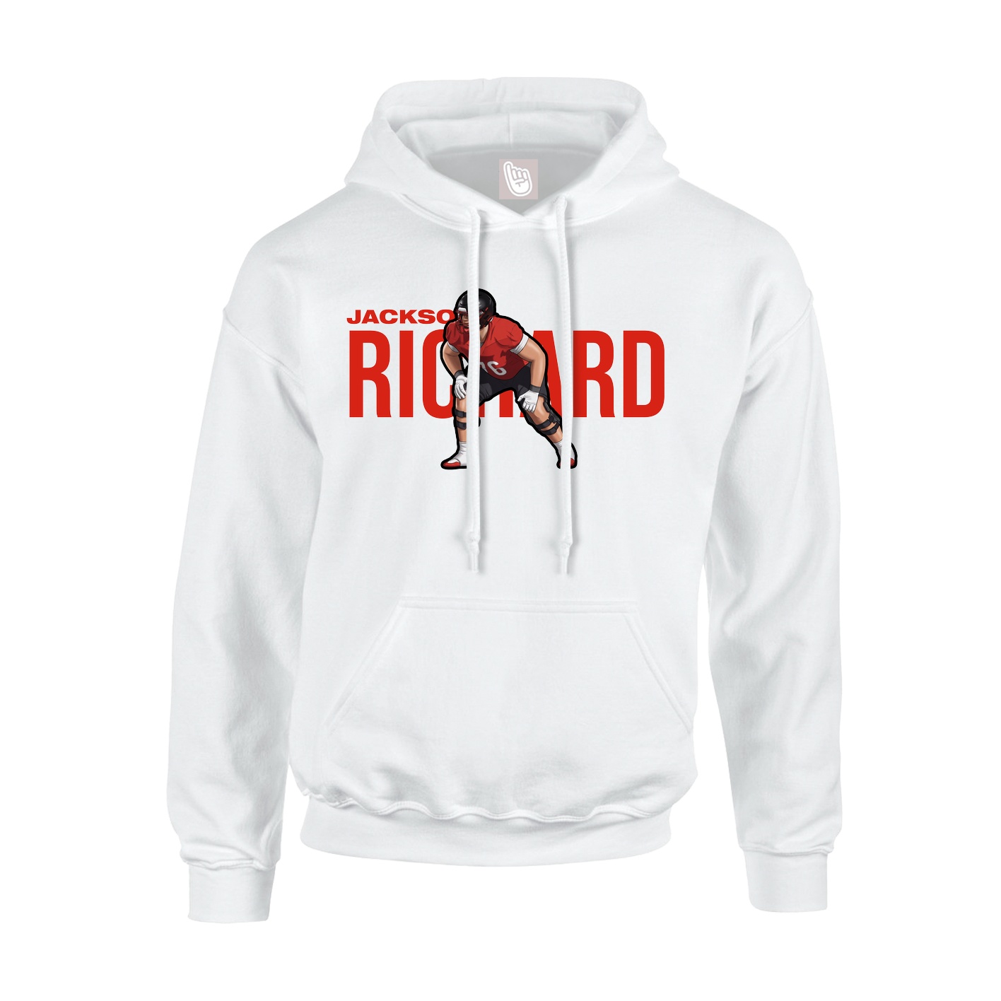 Hoodie — Player Name in White