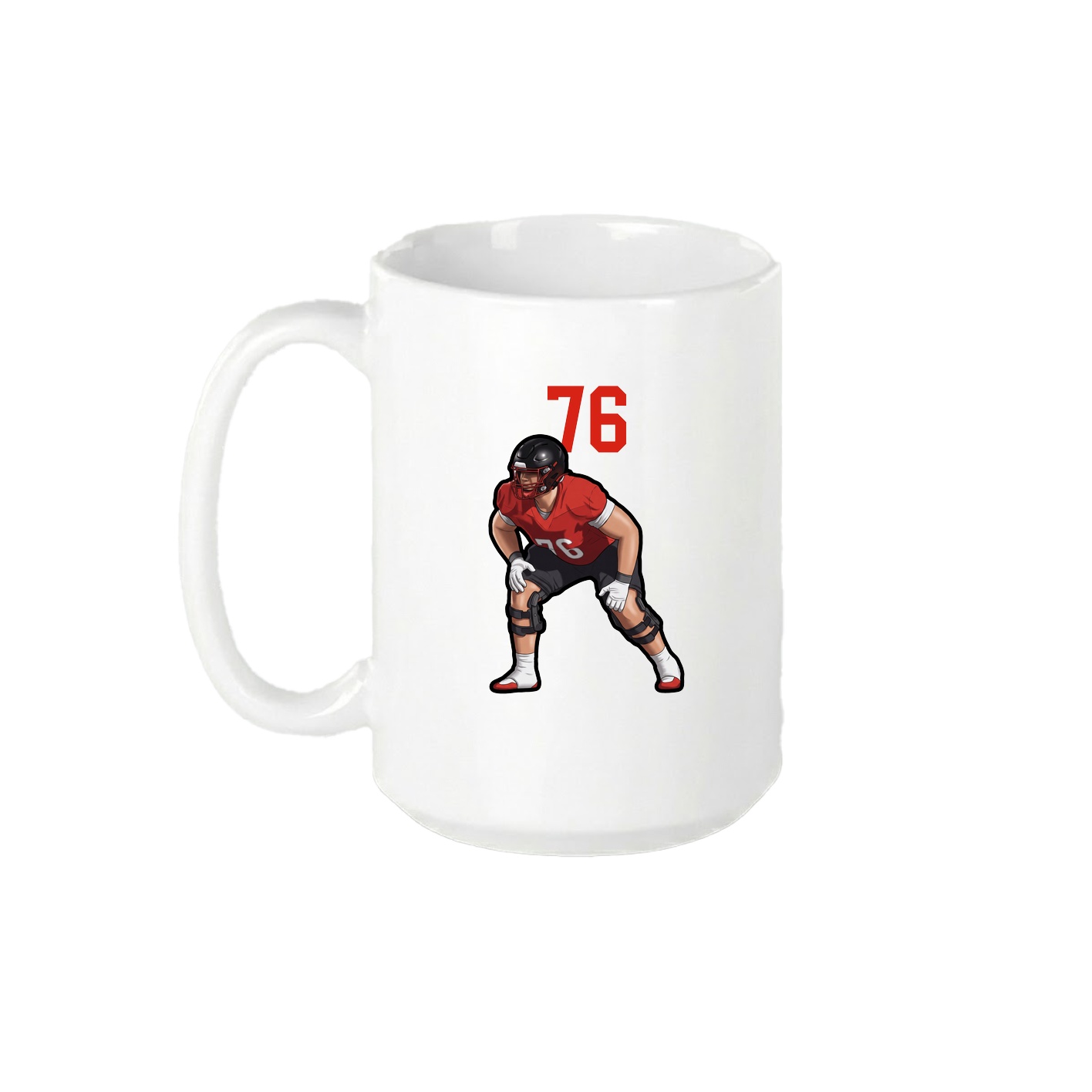 15oz Coffee Mug — Number Top in White