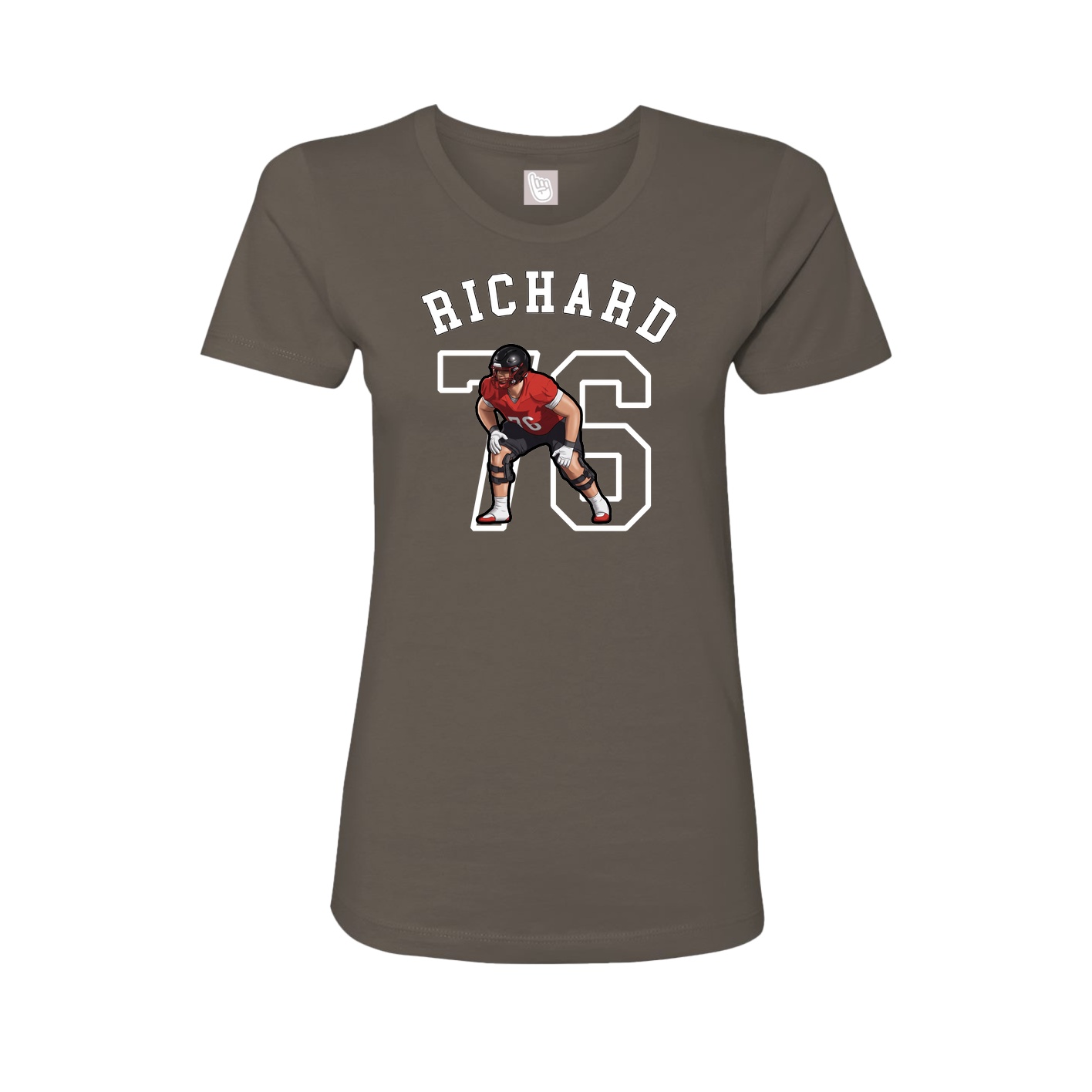 Fitted Women's Tee — Shirsey Arch in Grey
